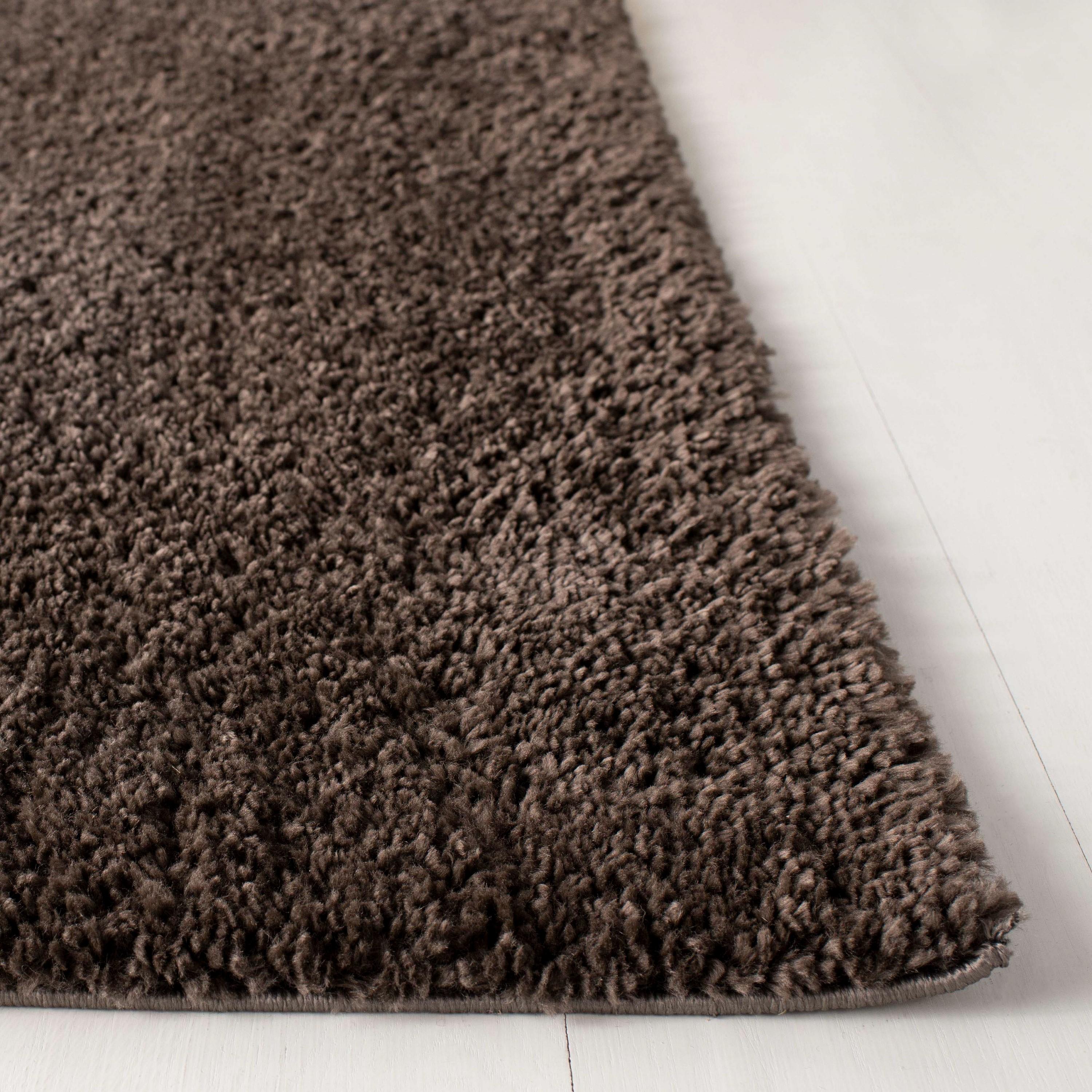 August Shag 900 AUG900 Power Loomed Indoor Area Rug - Brown - 8'x10' - Safavieh