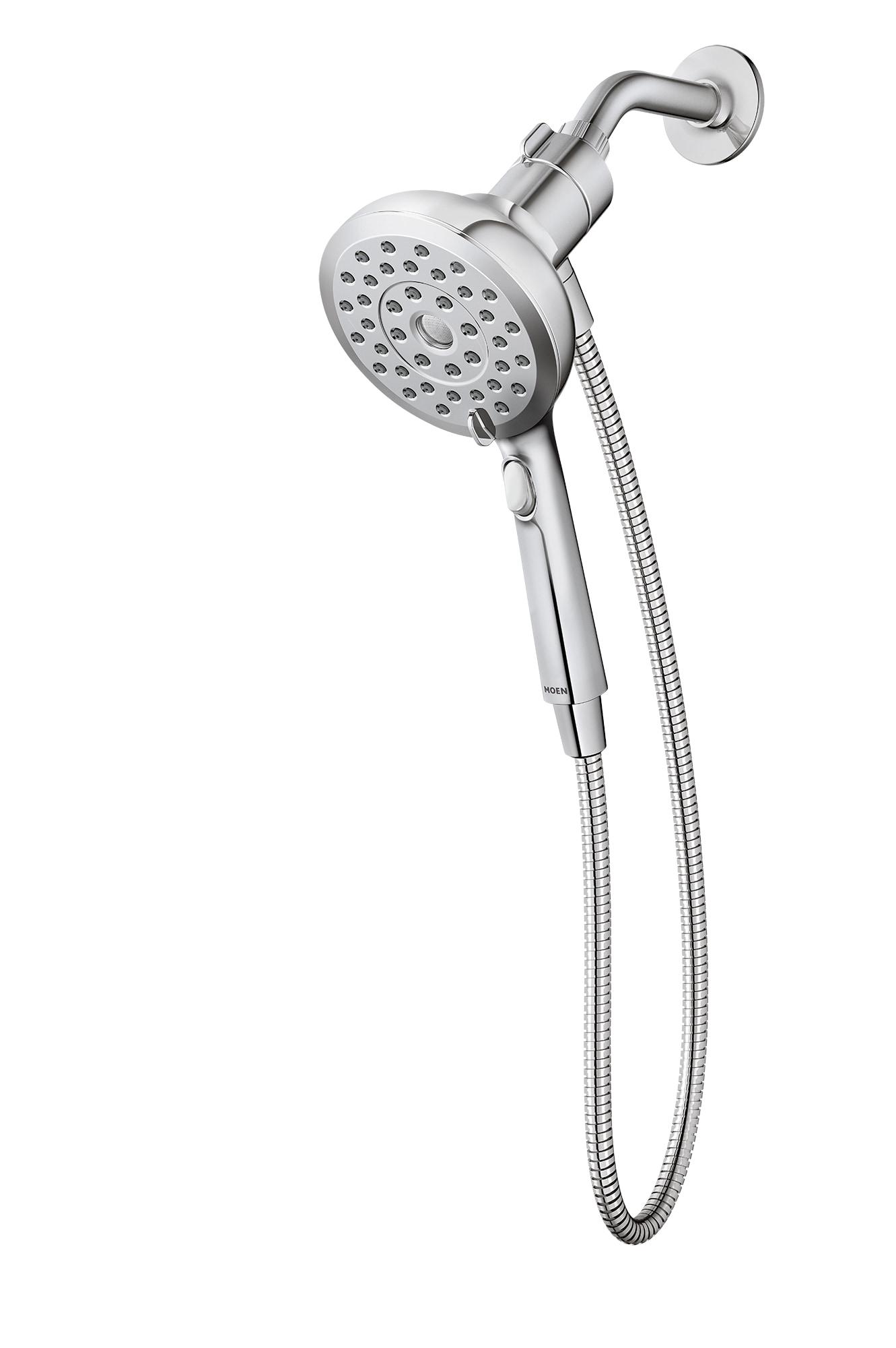 Chrome Multi-Head Handheld Shower with Magnetix Docking