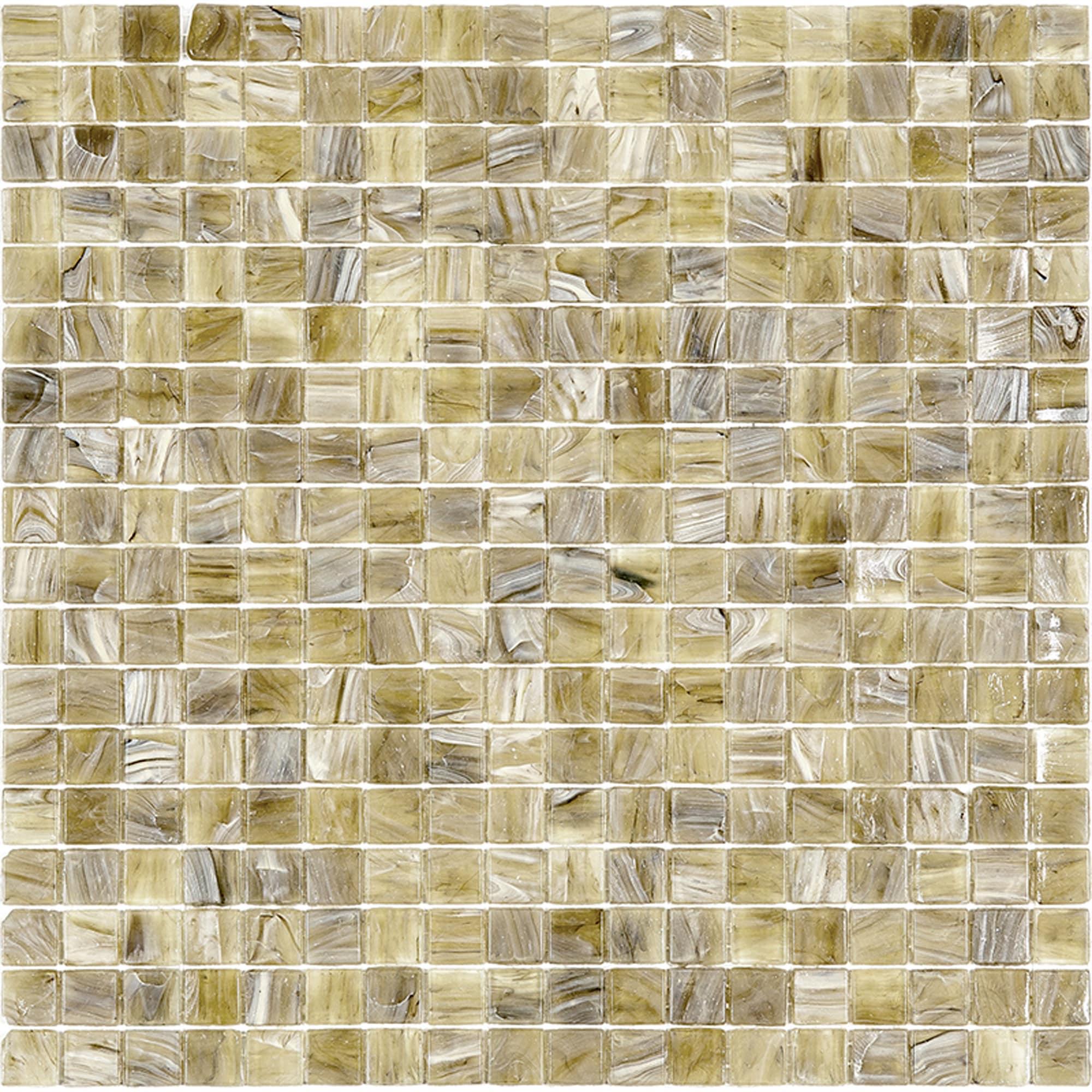 Skosh 0.6" x 0.6" Glass Grid Mosaic Wall & Floor Tile