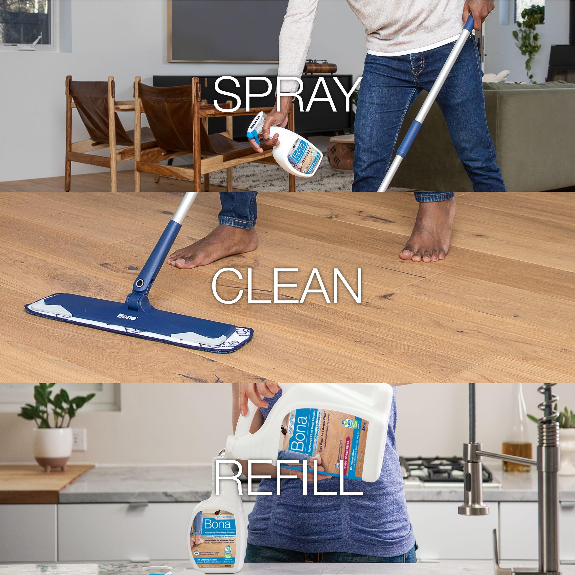 Bona Wood Cleaner Deep Clean Spray and Mop Multi-Purpose Floor Cleaner - 32 fl oz