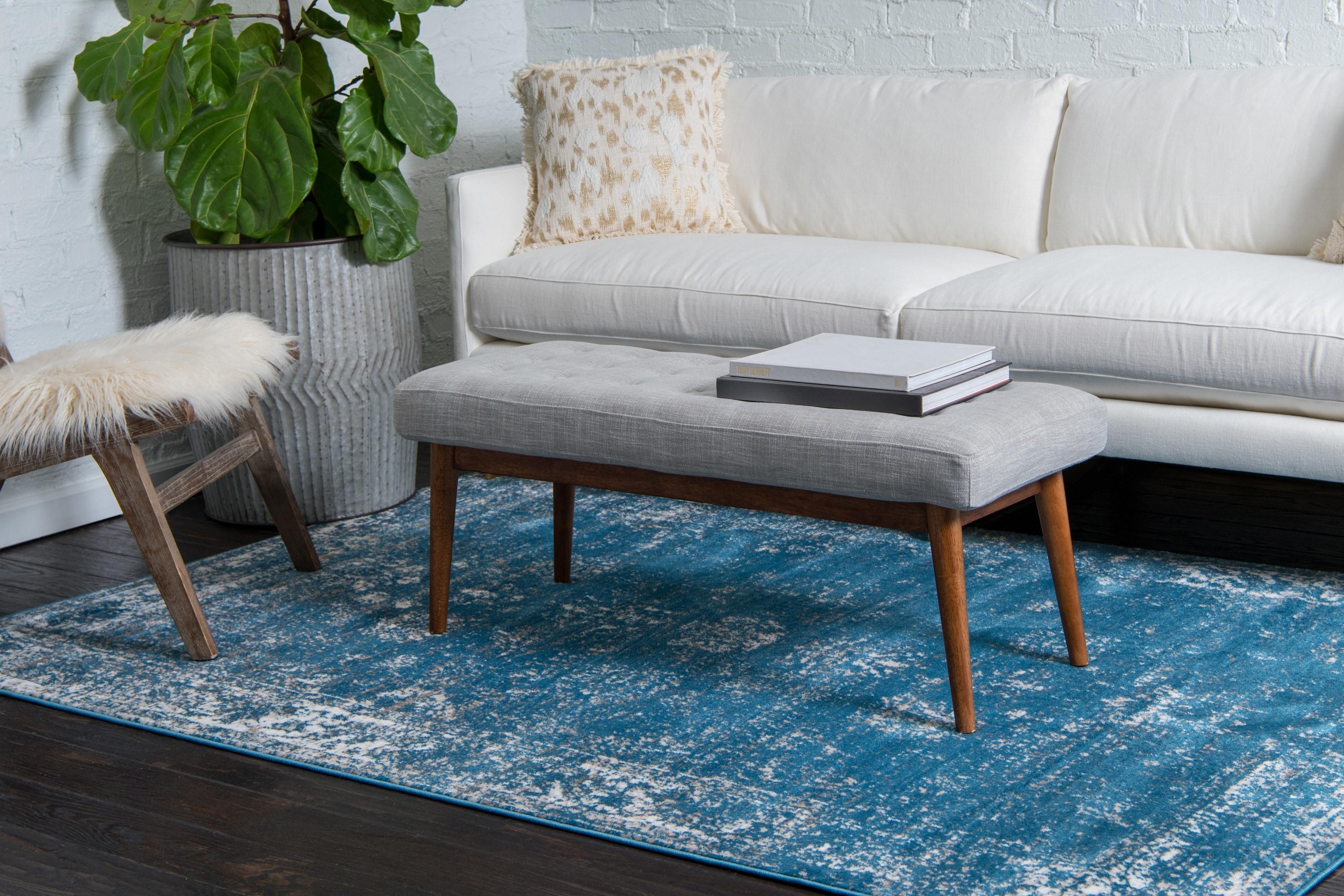 Unique Loom 2' 2 x 3' 0 Sofia Casino Blue Area Rug