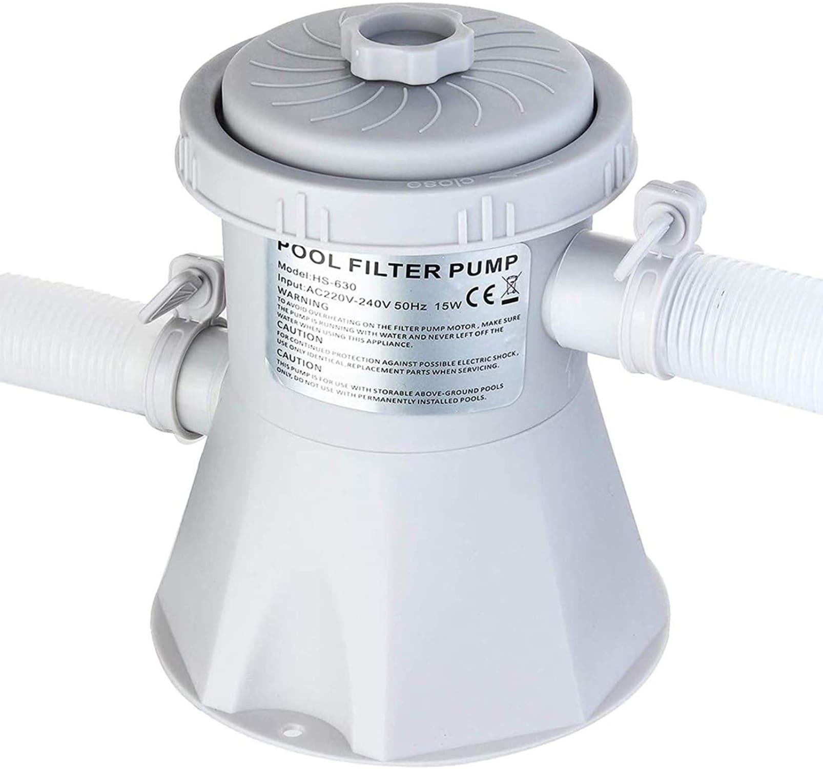 Pool Central Rectangular Frame Above Ground Swimming Pool with Filter Pump - 8.5' x 5.25'