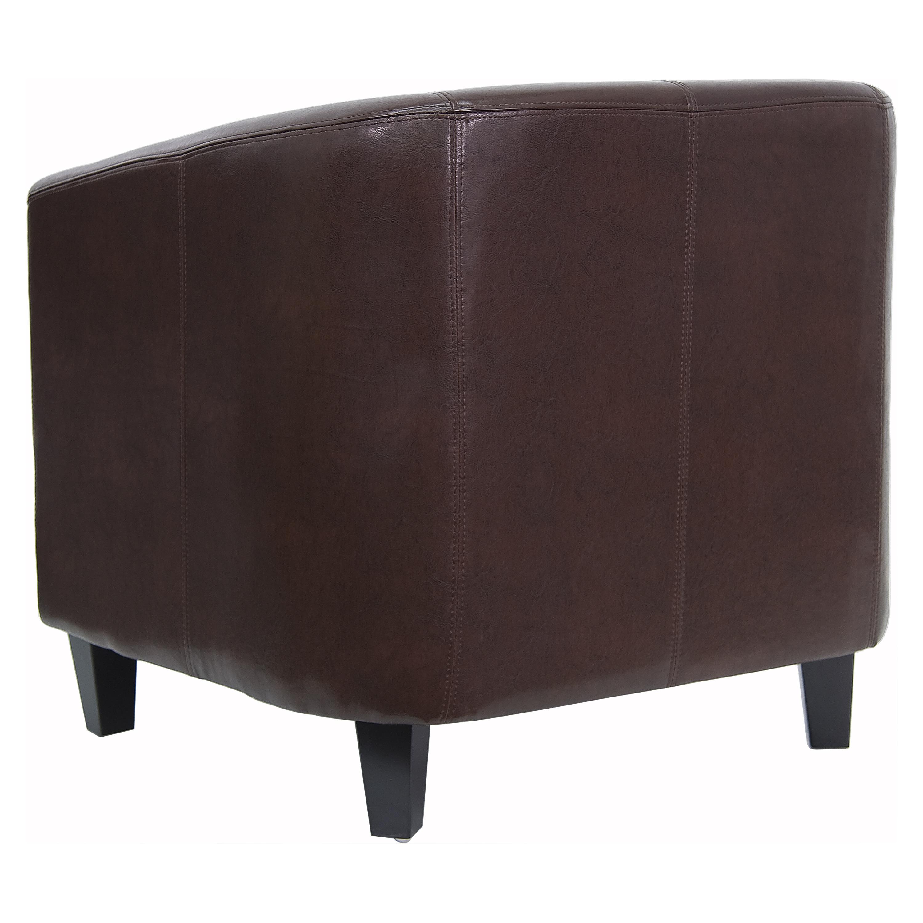 Flash Furniture Katie LeatherSoft Lounge Chair with Sloping Arms