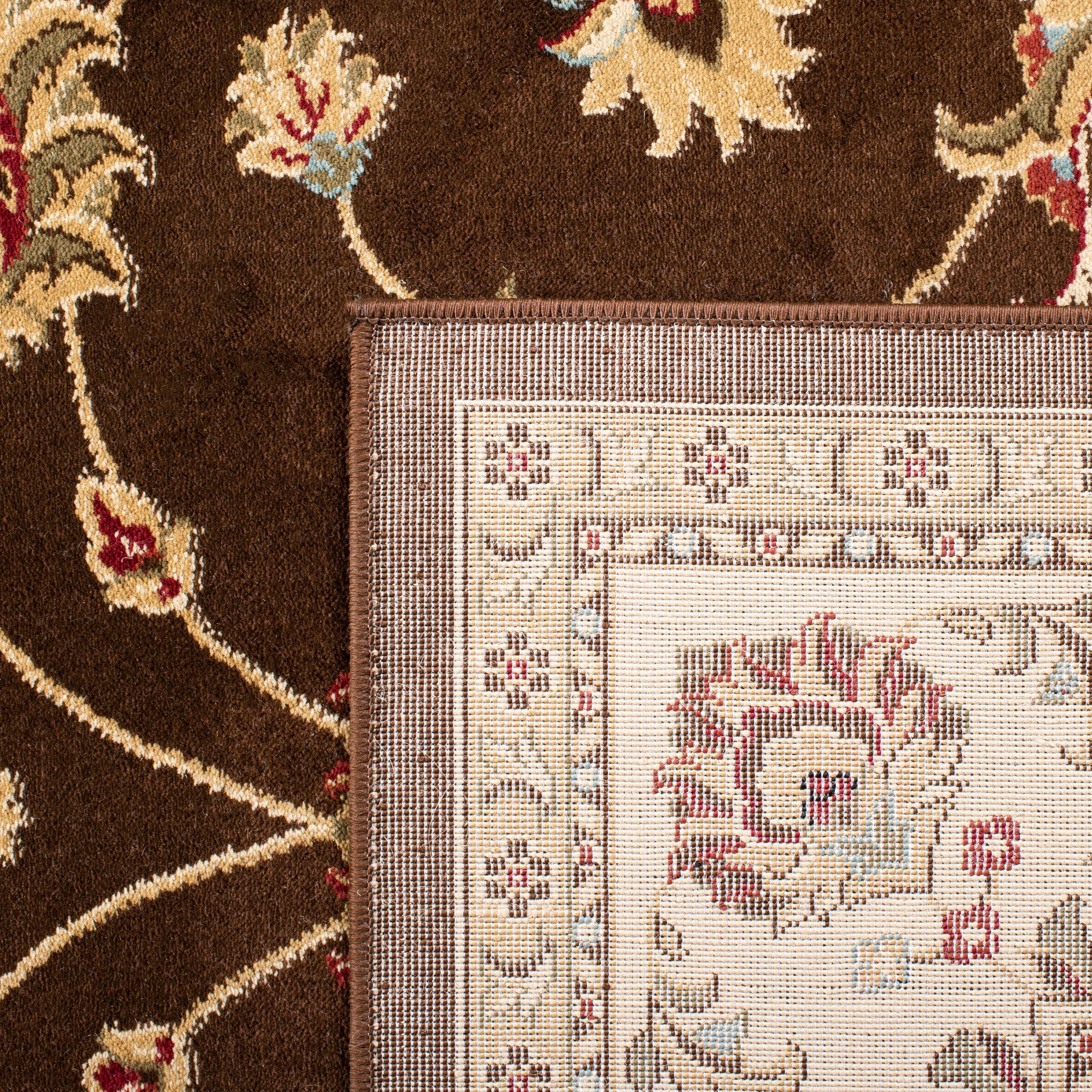 Lyndhurst LNH553 Power Loomed Accent Rug - Brown/Ivory - 3'3"x5'3" - Safavieh.