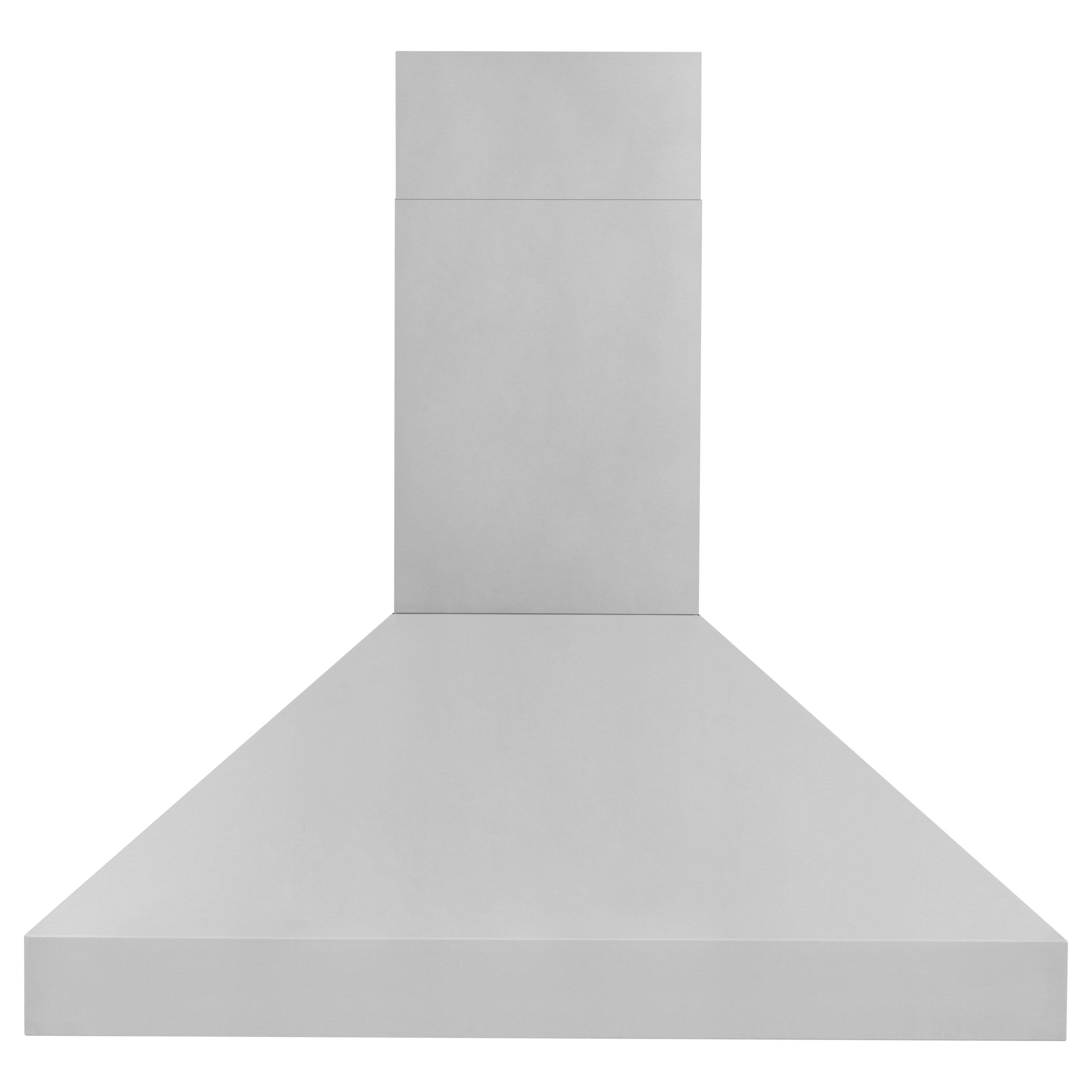 ZLINE ZLINE 36 in. Designer Series Satin Stainless Steel Convertible Vent Wall Mount Range Hood 8KBS-36