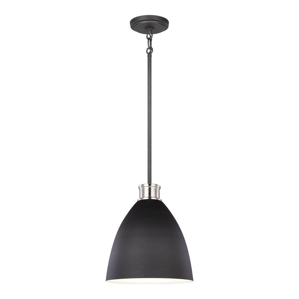 Varus Brushed Nickel 10.5" Steel Indoor/Outdoor Pendant Light