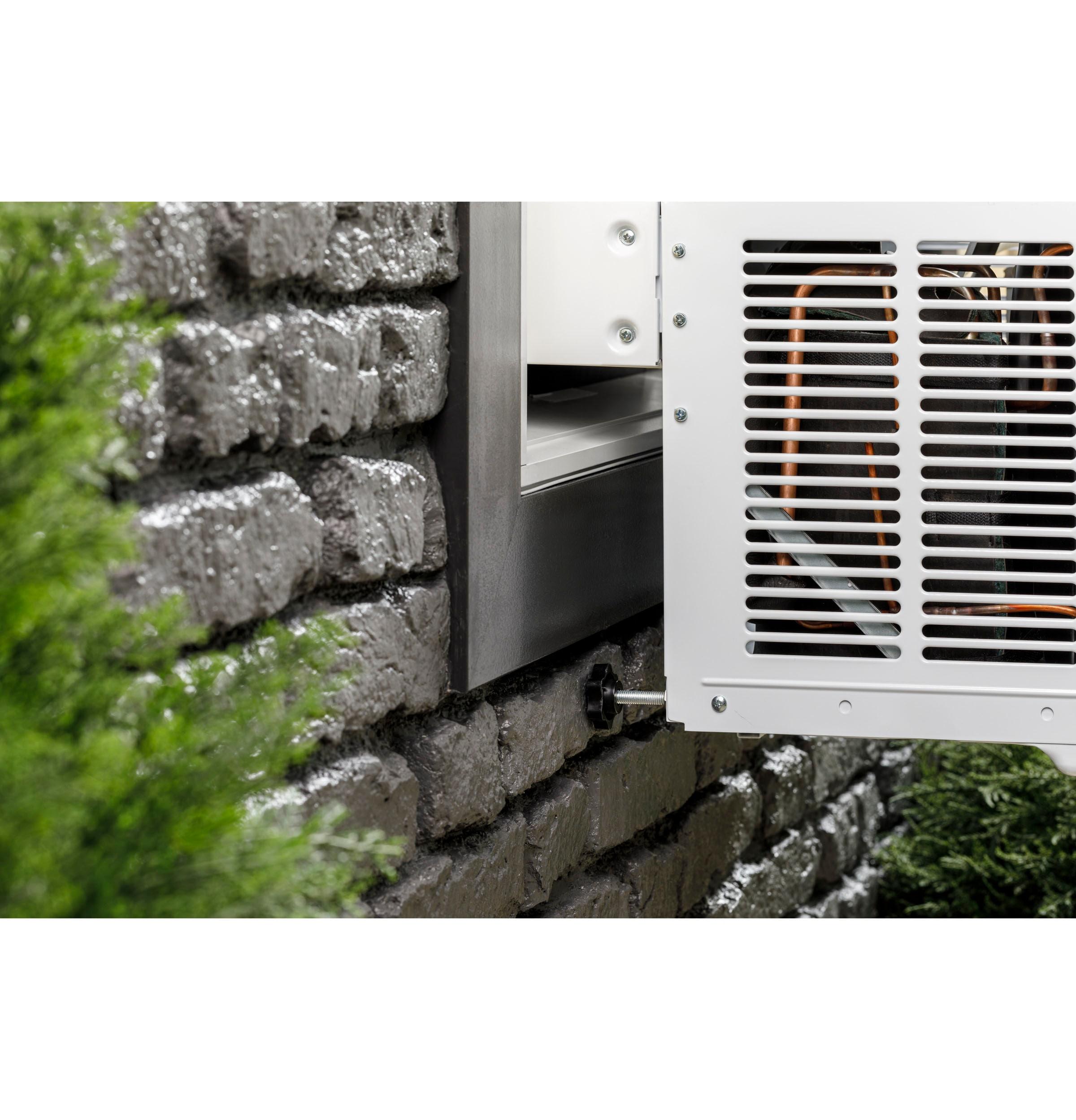 GE Profile ClearView 8300 BTU Smart Window Air Conditioner with Built-In Wi-Fi and Ultra-Quiet Operation for Medium Rooms (White)