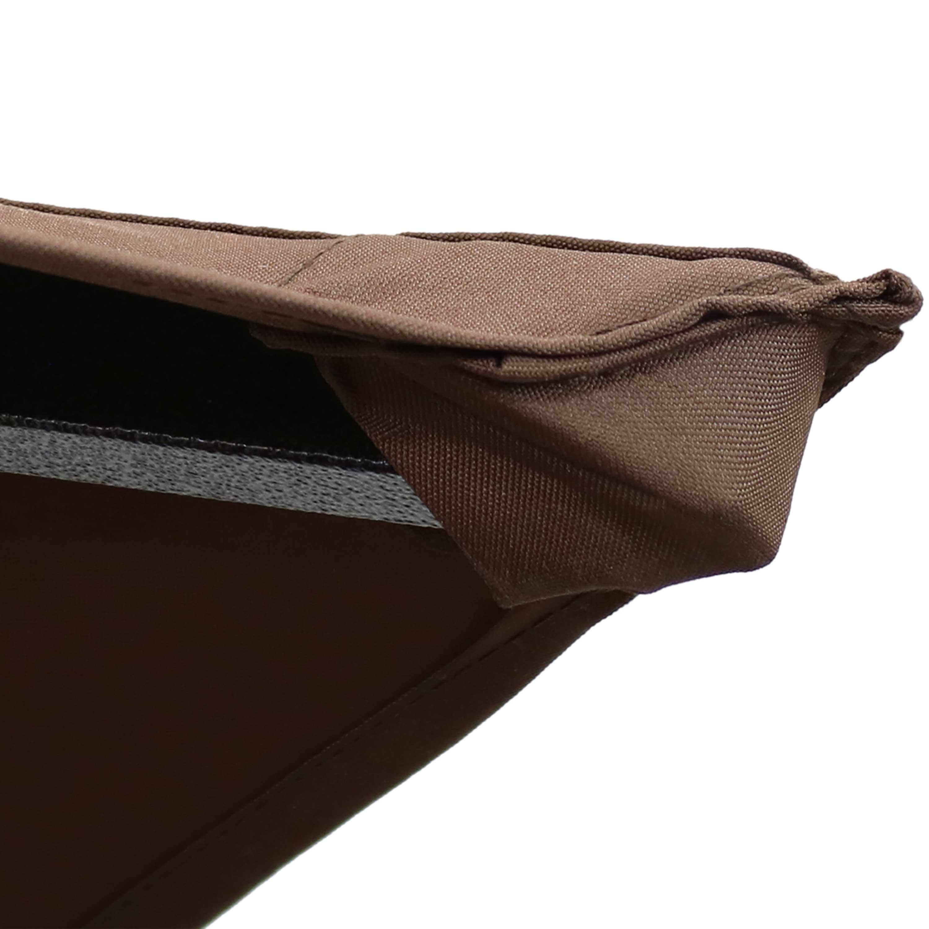 Sunnydaze Outdoor Rectangle Soft Top Patio Gazebo with Screens and Privacy Walls - 10' x 10' - Brown