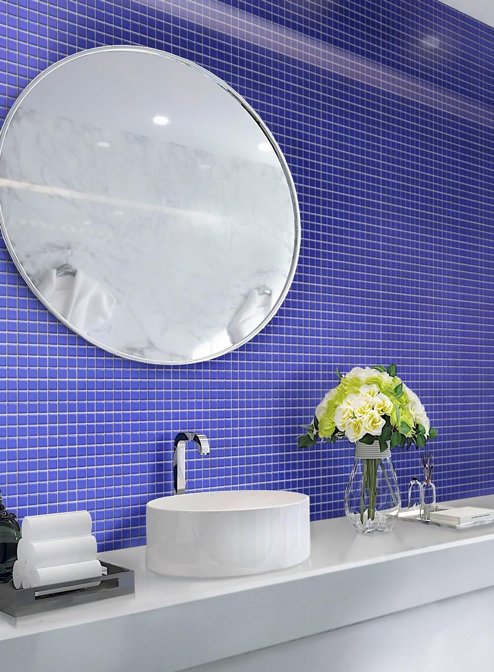 Apollo Tile 11.8" X 11.8" Matte Finished Glass Mosaic Tile