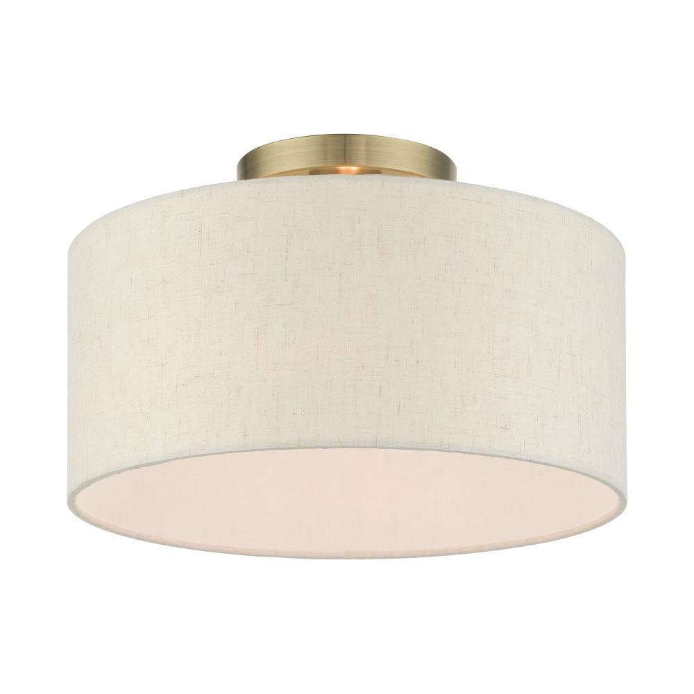 Darian Fabric Semi Flush Mount