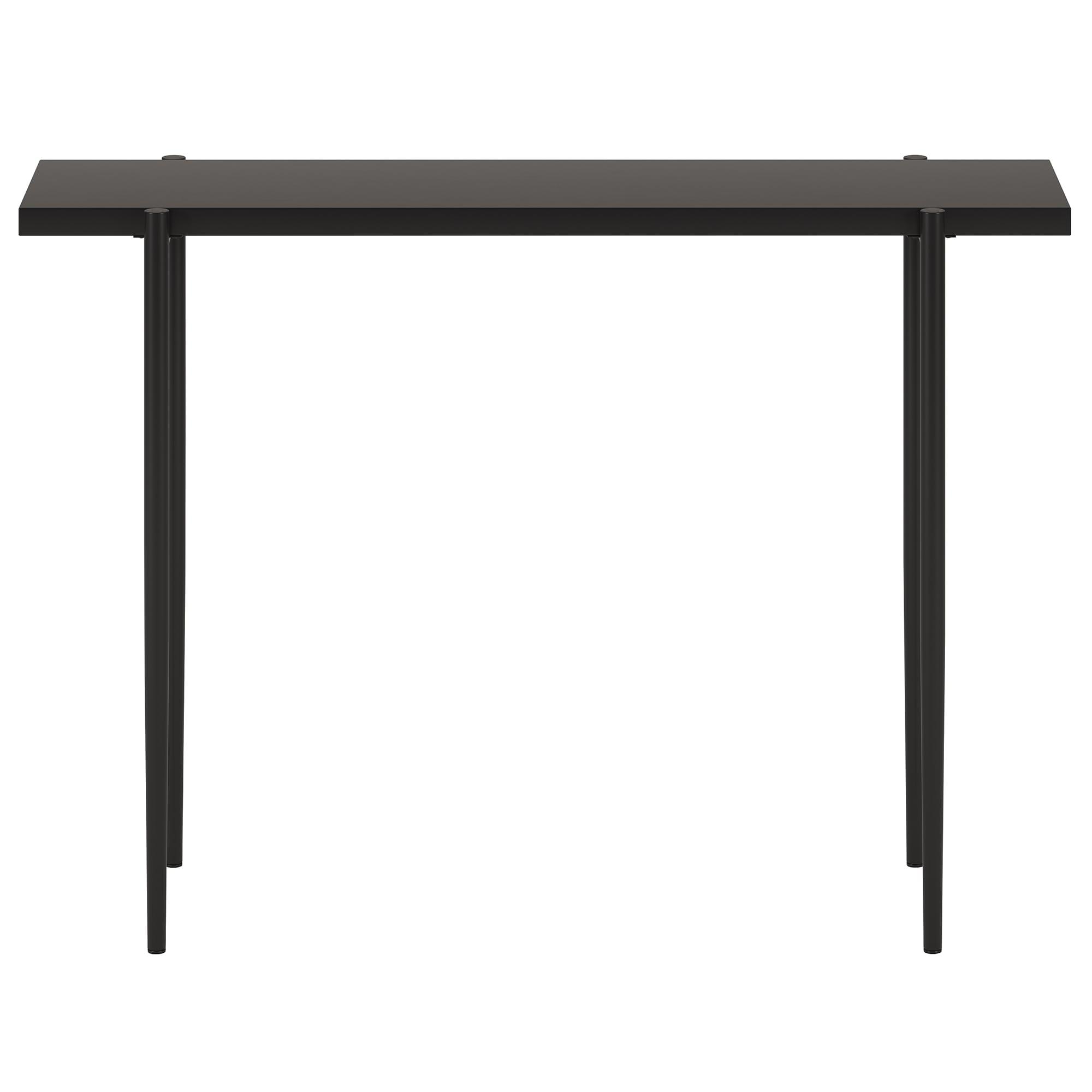 Evelyn&Zoe Wayne 42" Rectangular Console Table, Blackened Bronze