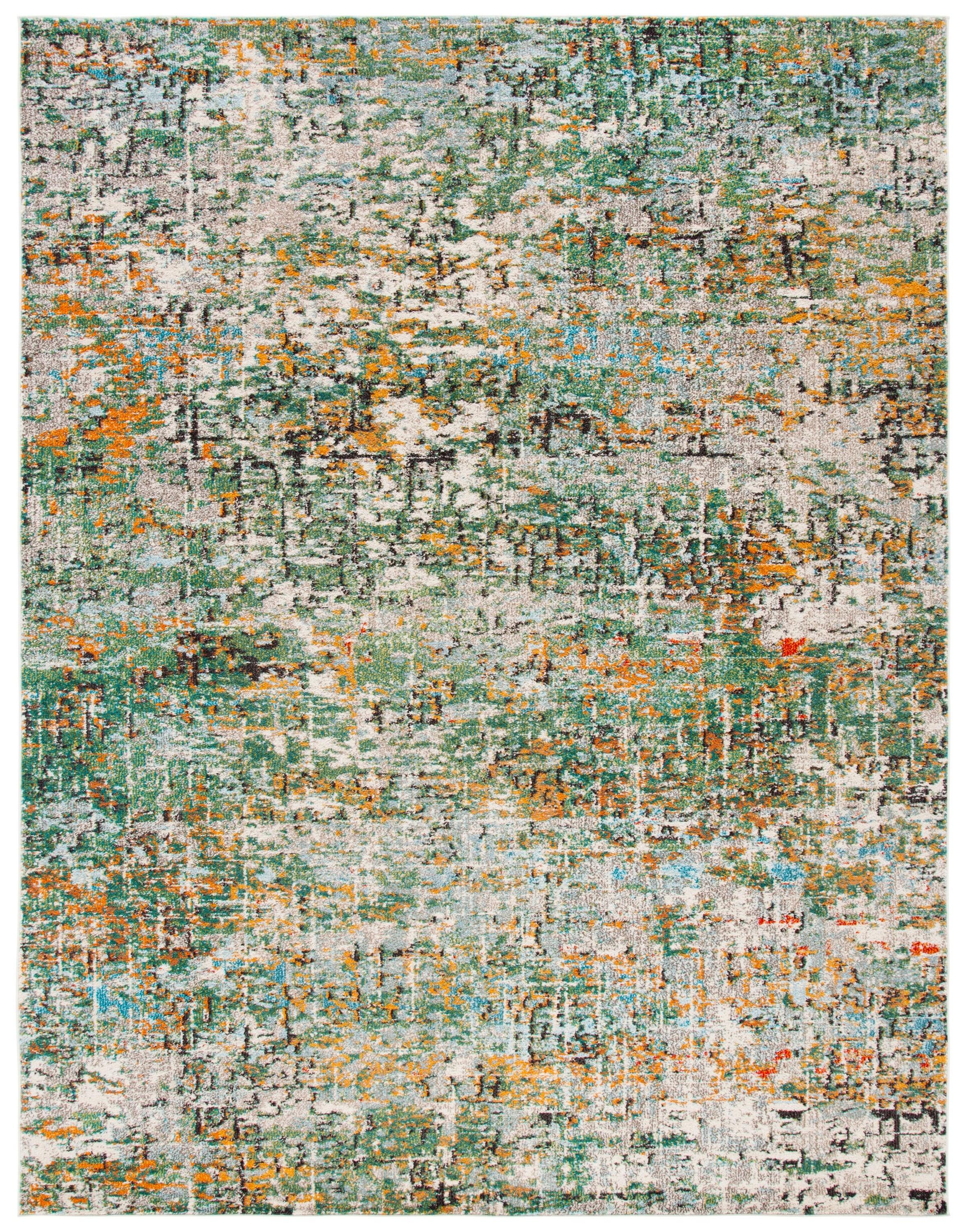 Madison MAD460 Power Loomed Indoor Area Rug - Green/Turquoise - 10'x14' - Safavieh
