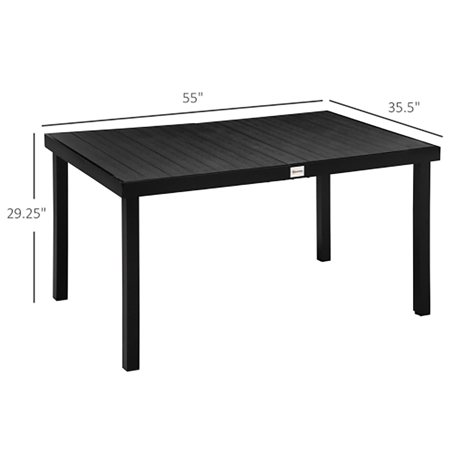 Outsunny Rectangular Outdoor Dining Table