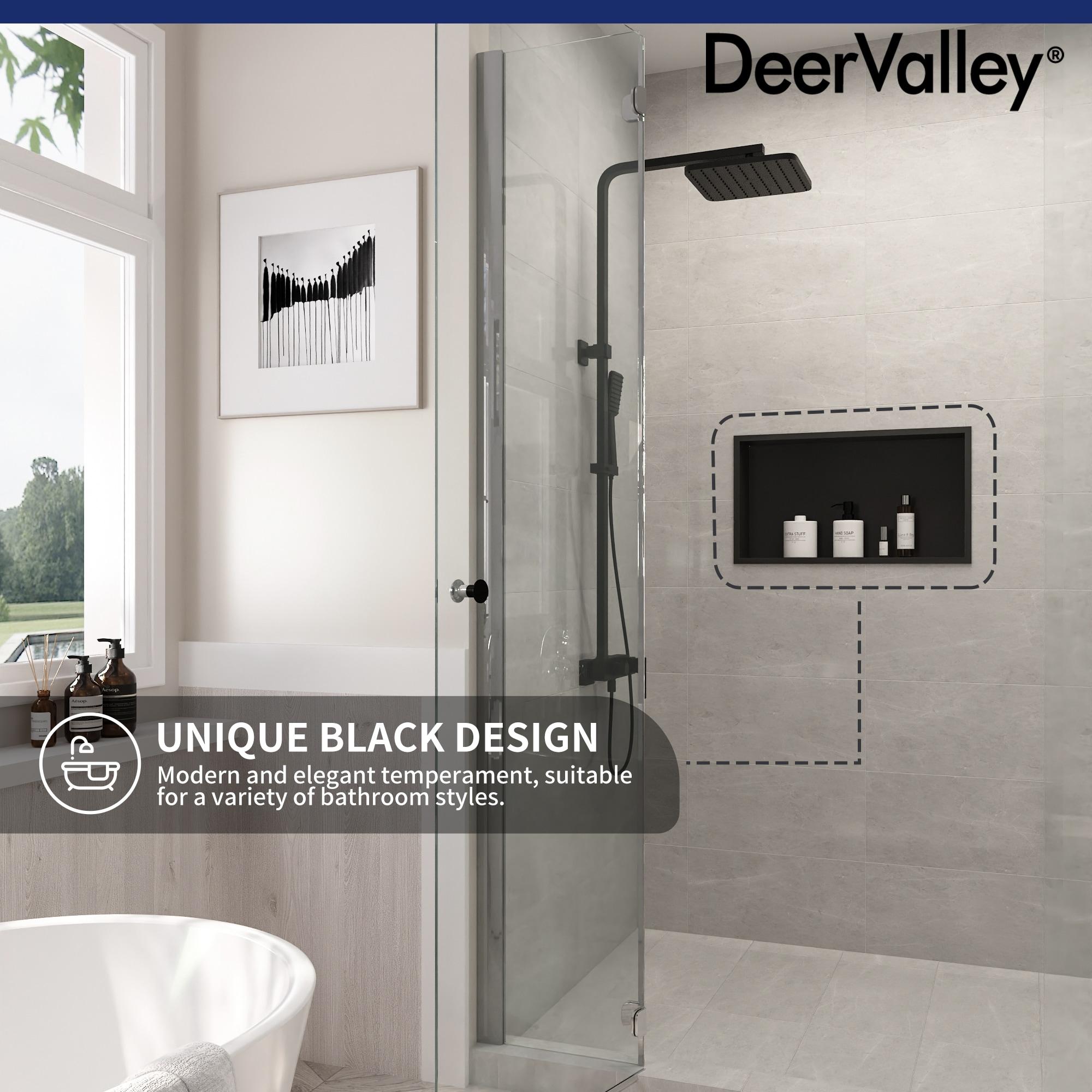 25" W × 14" H Stainless Steel Wall Niche Rectangular Recessed Shower Niche