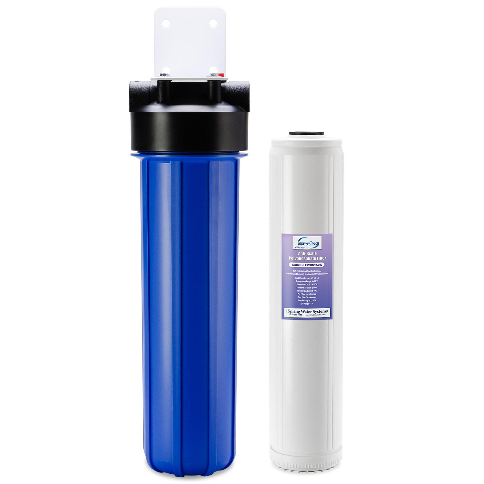 iSpring WDS150K Anti Scale 20" x 4.5" Whole House Water Filter with Patented Scale Inhibitor