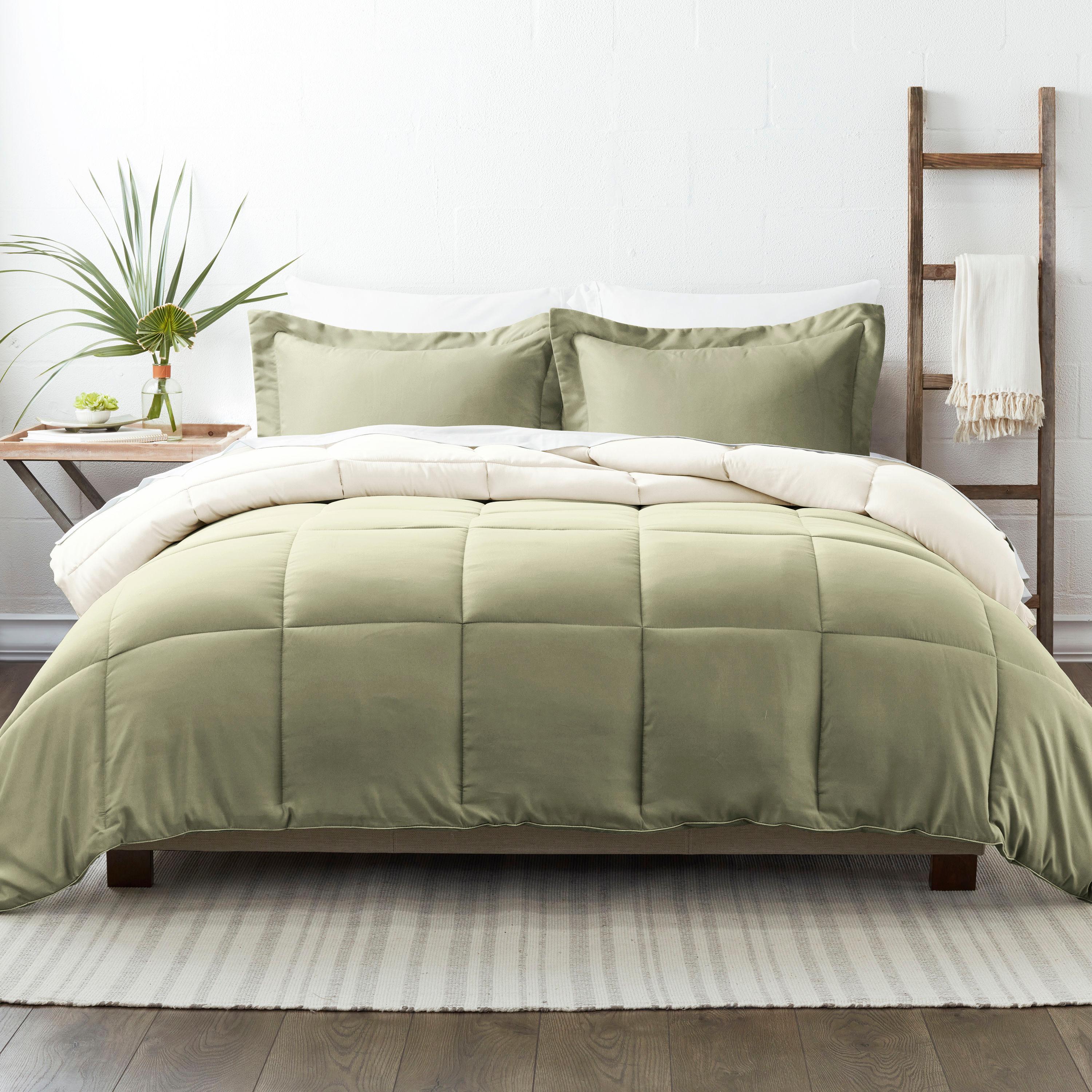 Reversible Down-Alternative Comforter Bedding Set