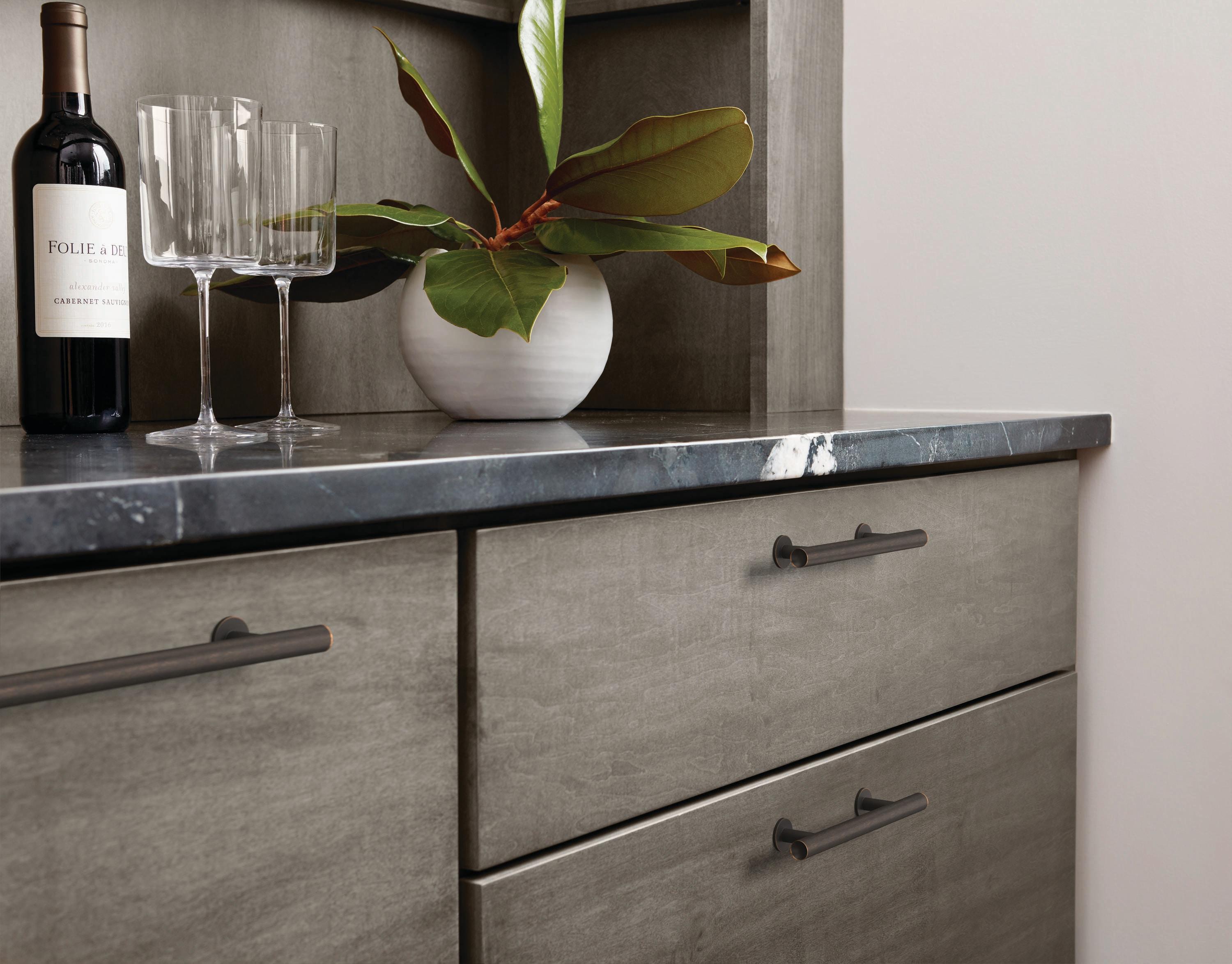 Amerock Radius 3-3/4 inch (96mm) Center-to-Center Oil-Rubbed Bronze Cabinet Pull