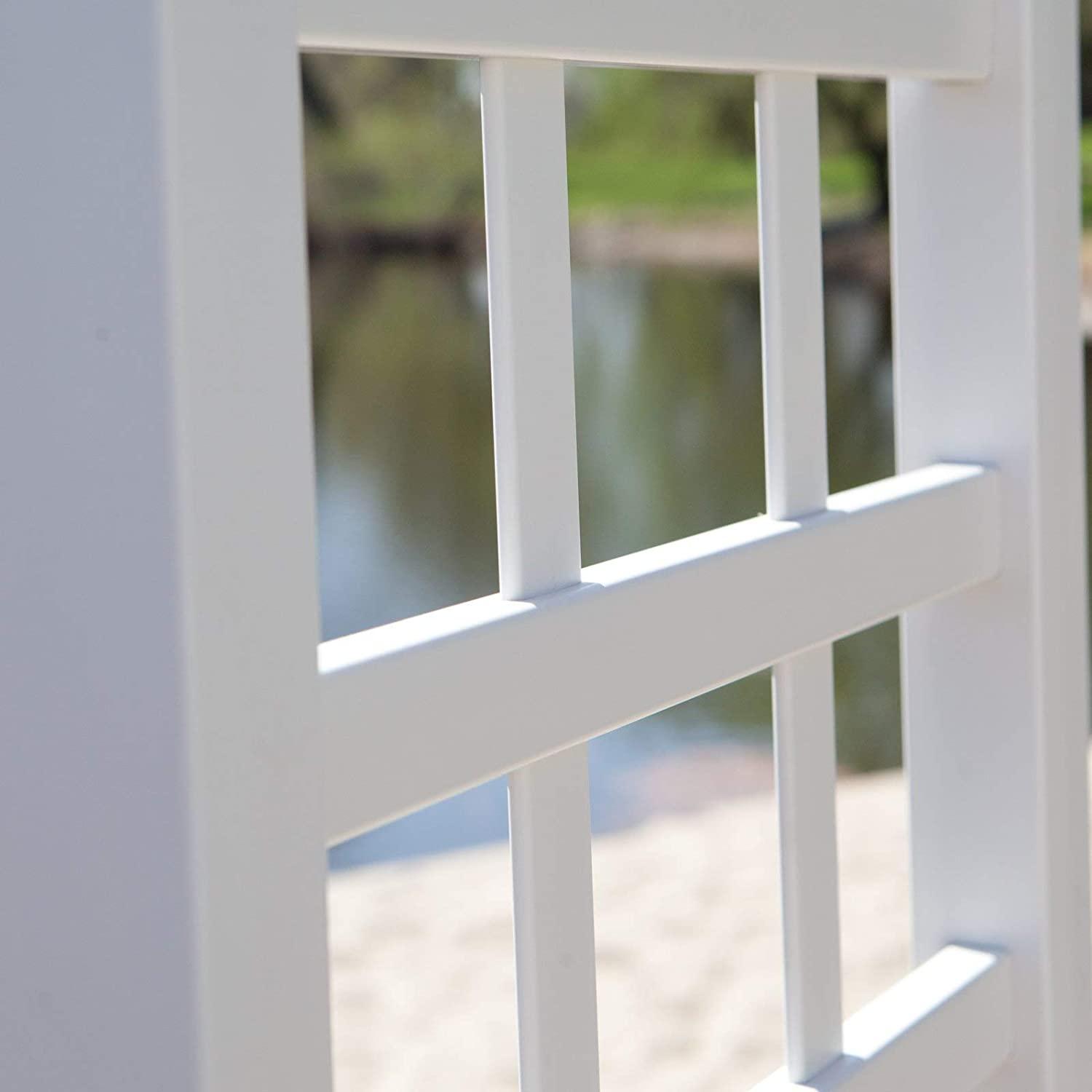 Dura-Trel Providence 28'' W x 64'' D Polyvinyl Chloride (PVC) Arbor in White