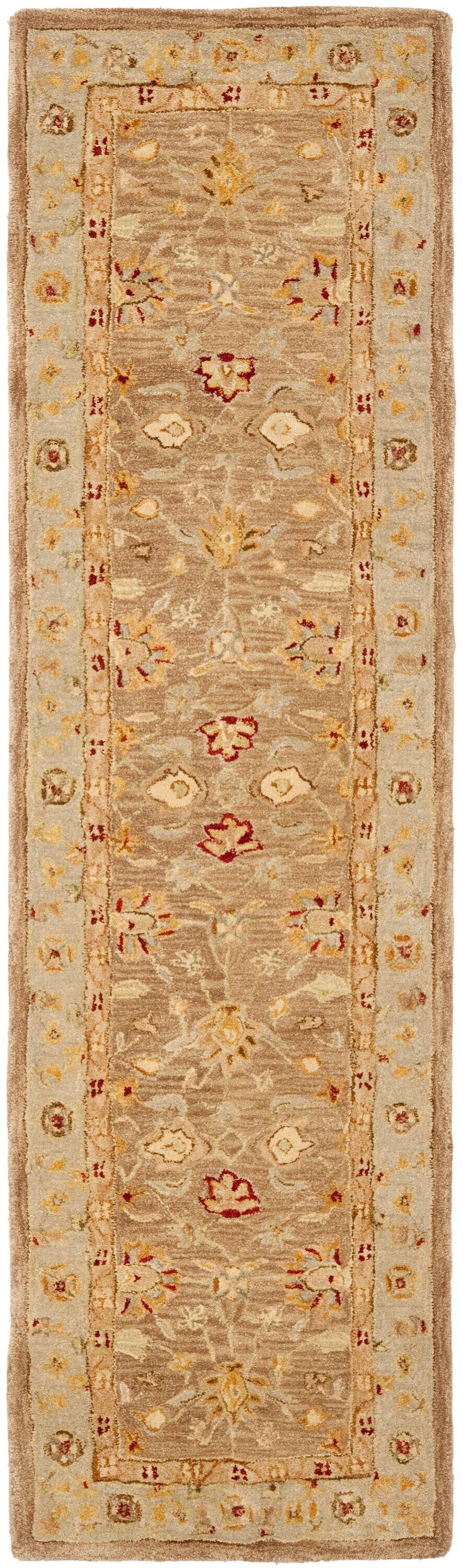 Anatolia AN522 Hand Tufted Indoor Runner Rug - Tan/Ivory - 2'3"x10' - Safavieh