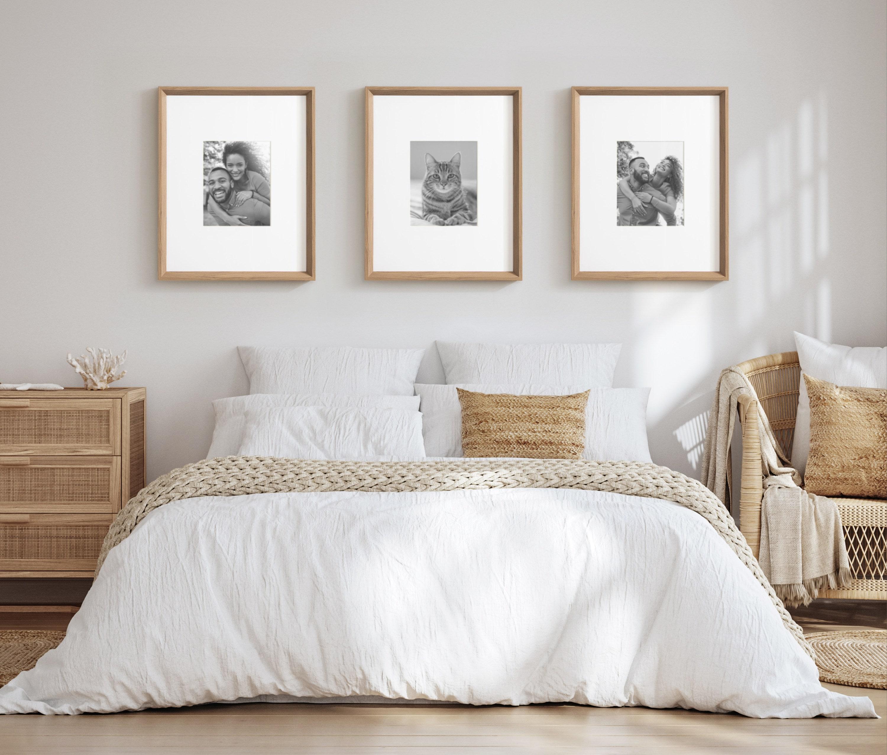 Kate & Laurel All Things Decor (Set of 3) 16"x20" Matted to 8"x10" Calter Modern Wall Picture Frames Brown: Gallery Wall Set