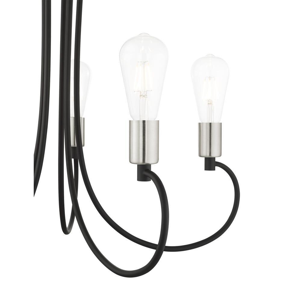 Livex Lighting Bari 5 - Light Chandelier in  Black