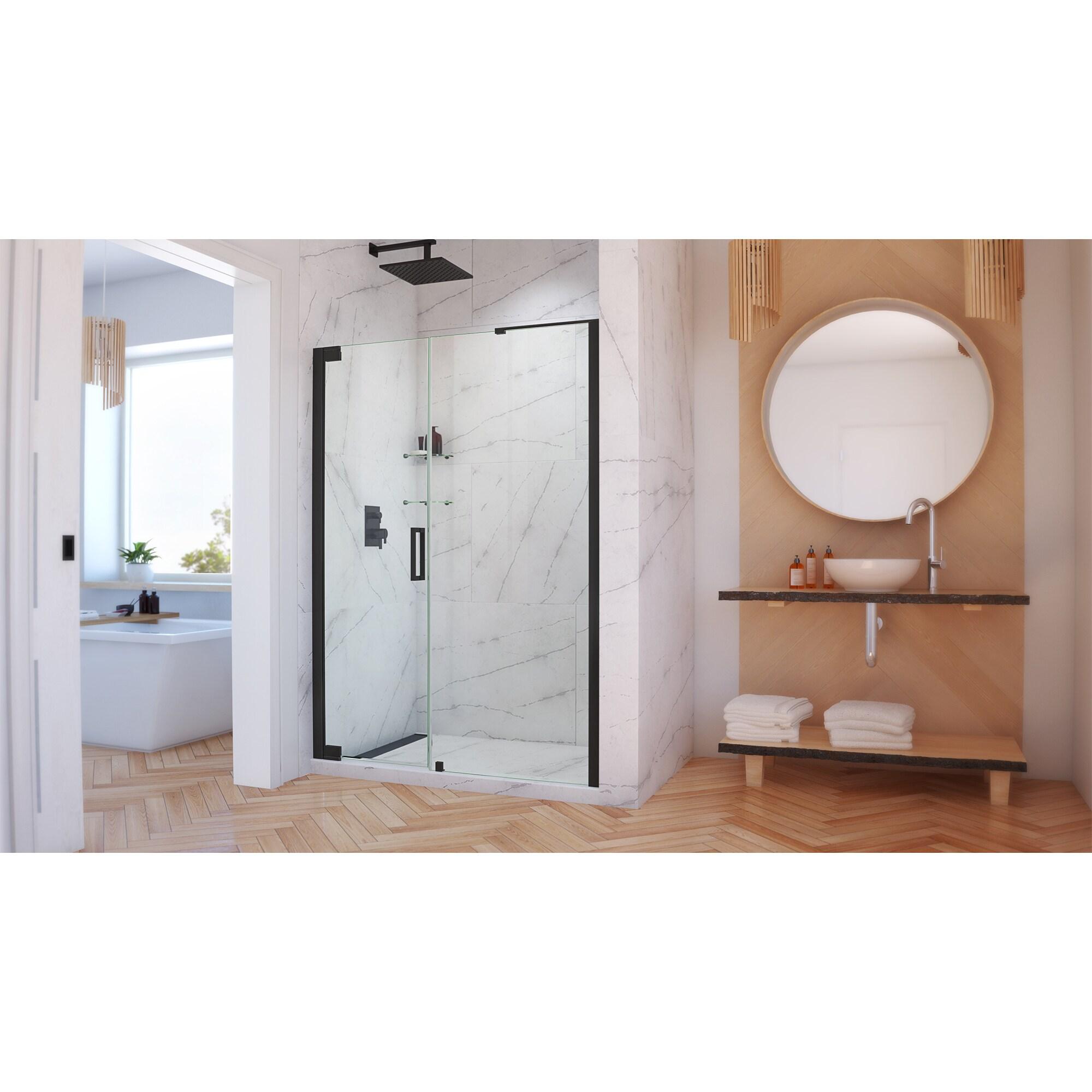 DreamLine Elegance-LS 55" W x 72" H Pivot Frameless Shower Door with ClearMax™ Technology SHDR-4327300-09