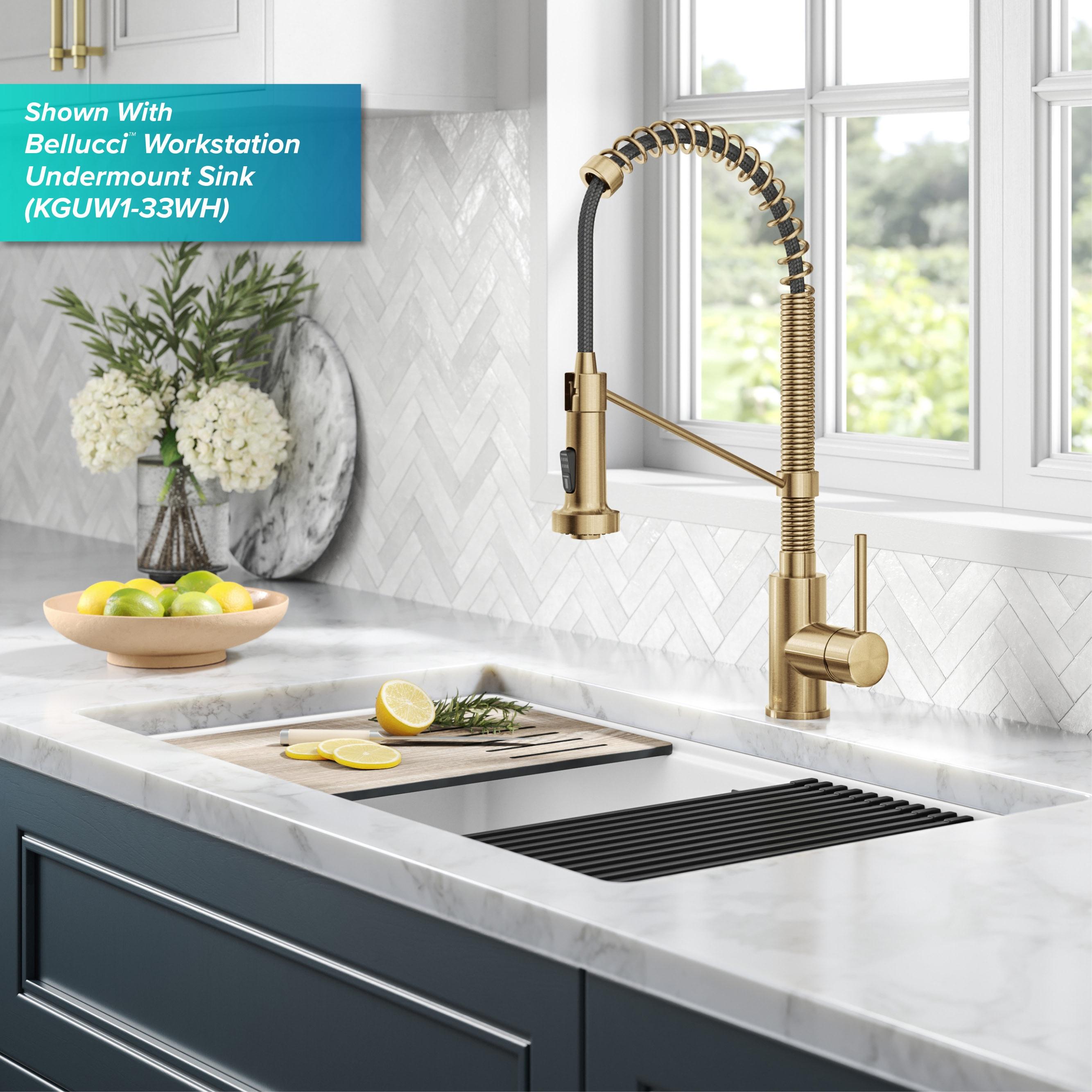 Kraus Bolden Touchless Sensor Commercial Style 2-Function Single Handle Pull-Down Kitchen Faucet