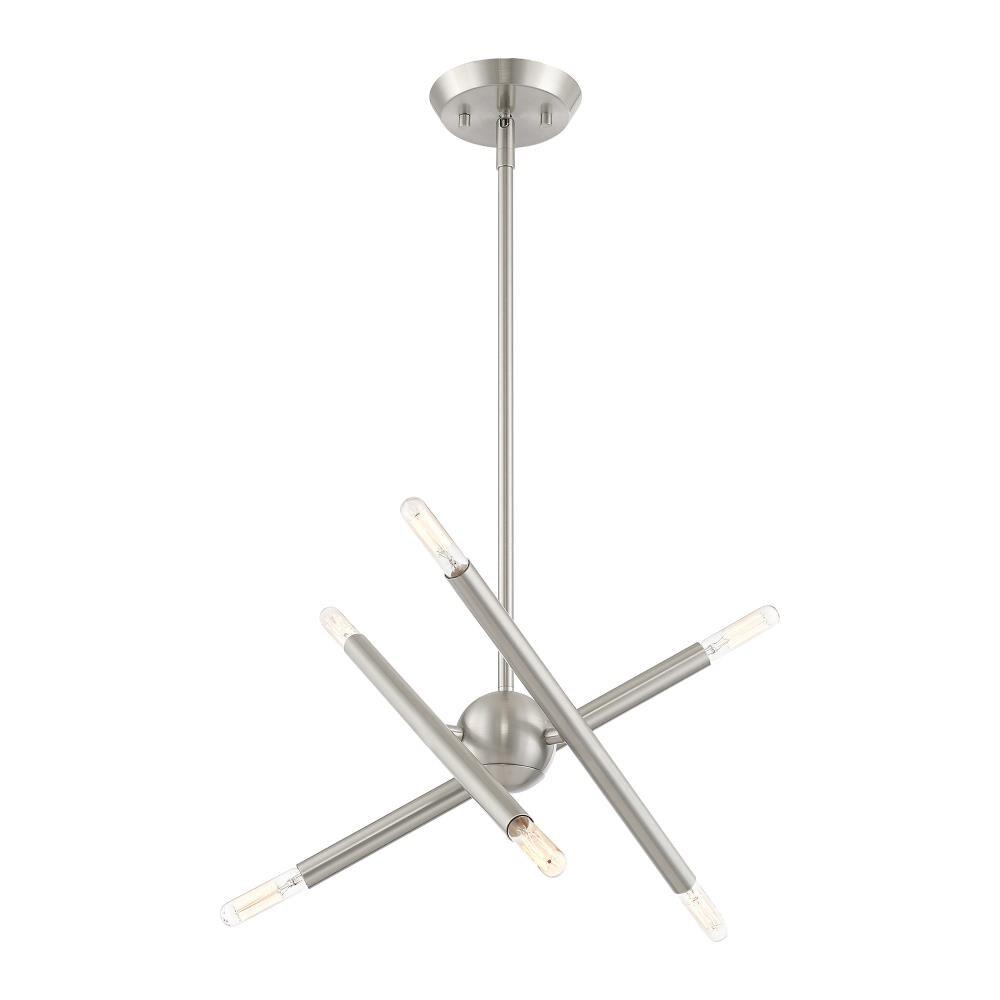 Livex Lighting Soho 6 - Light Chandelier in  Brushed Nickel
