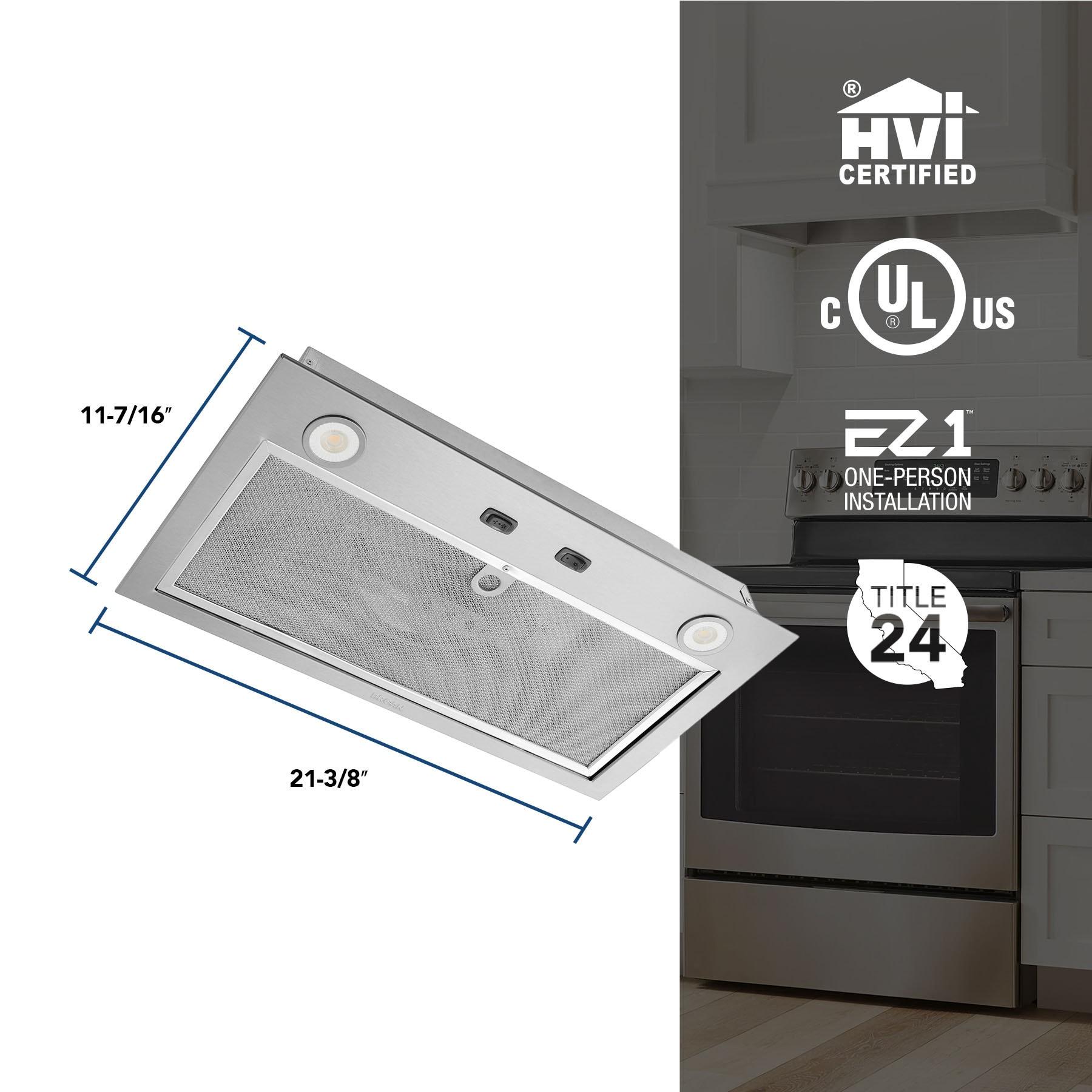 21",300 CFM,Power Pack Insert,2 Speed,LED Lighting