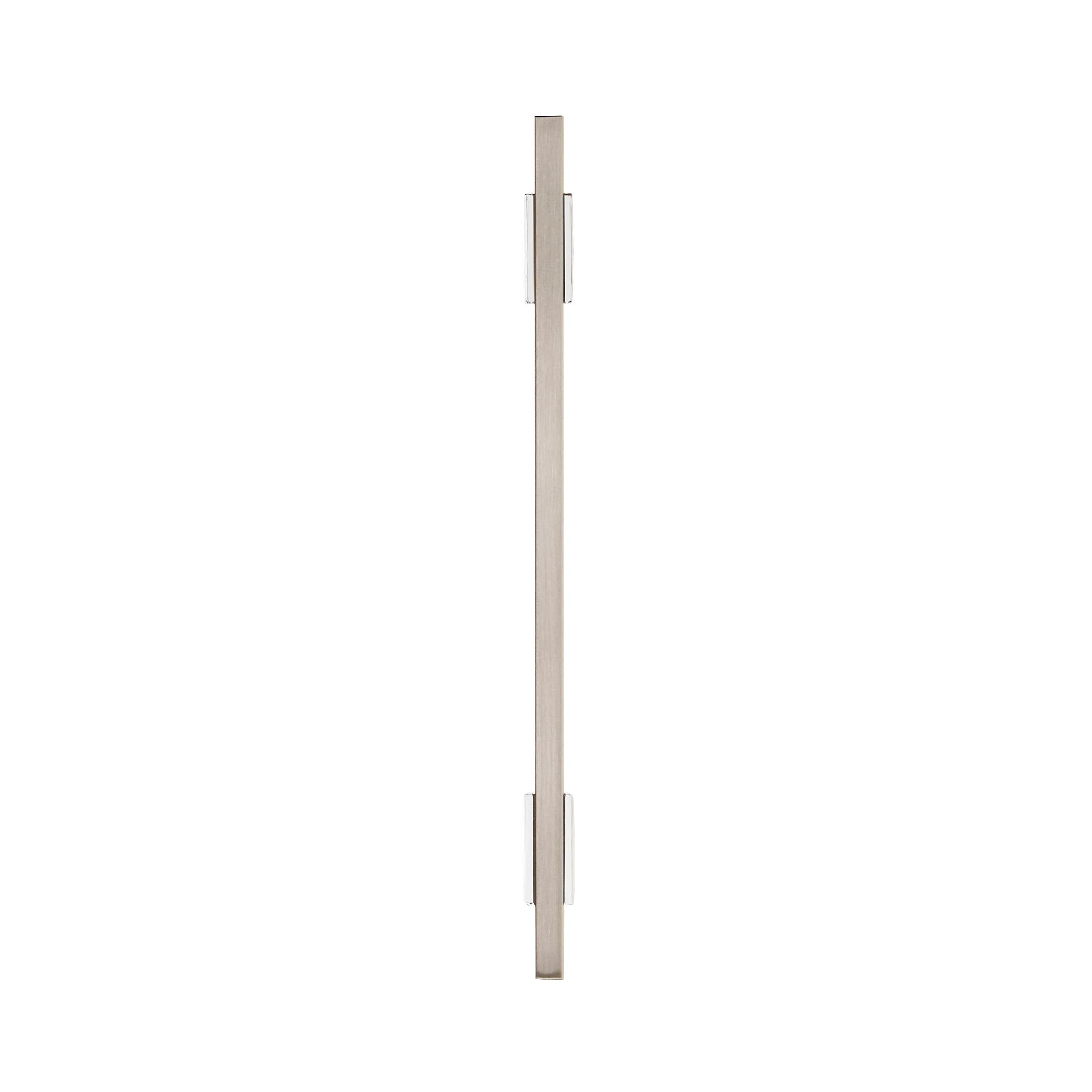 Amerock Urbanite 6-5/16 inch (160mm) Center-to-Center Polished Chrome/Satin Nickel Cabinet Pull