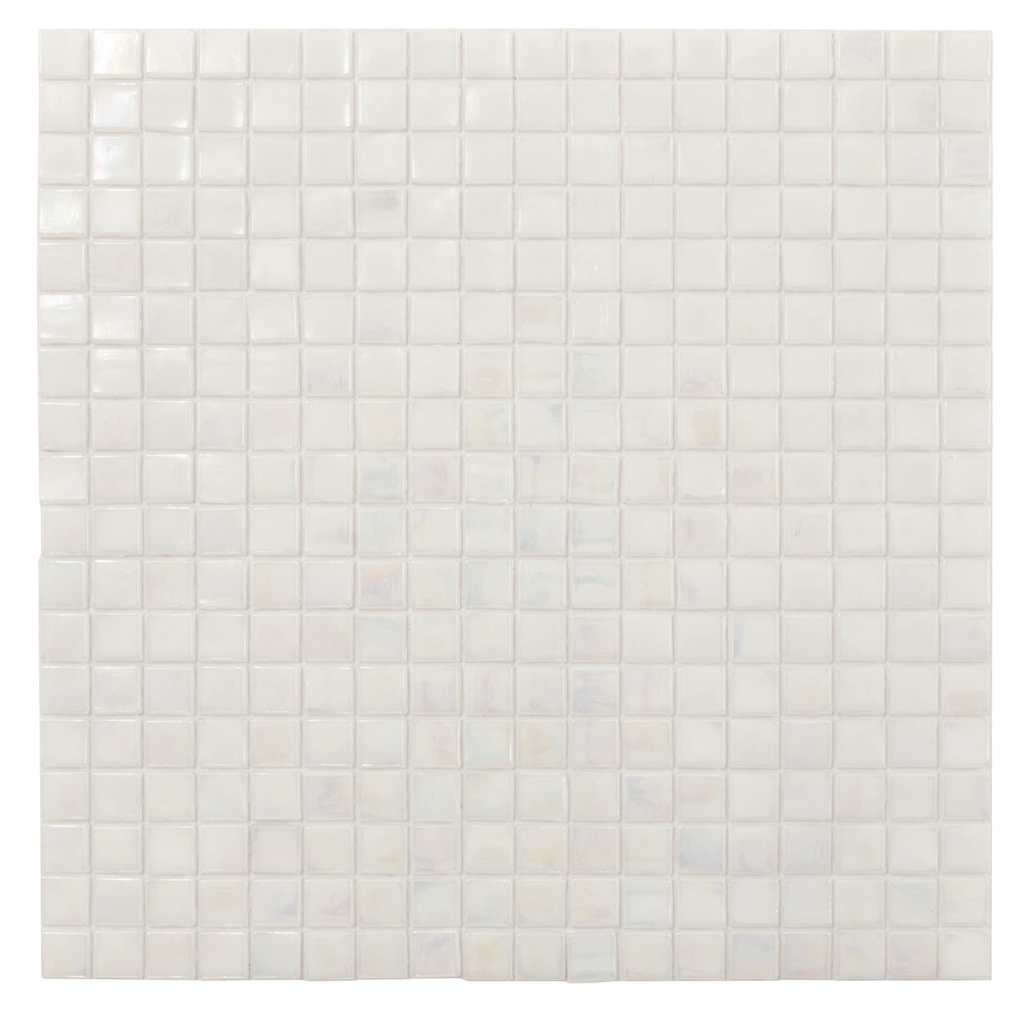 Skosh 0.6" x 0.6" Glass Grid Mosaic Wall & Floor Tile