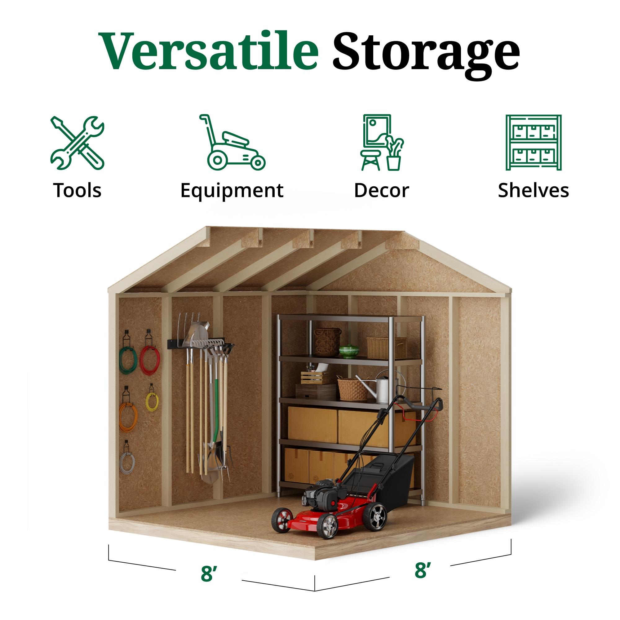 Little Cottage Co. Classic Workshop Outdoor Wood Storage Shed