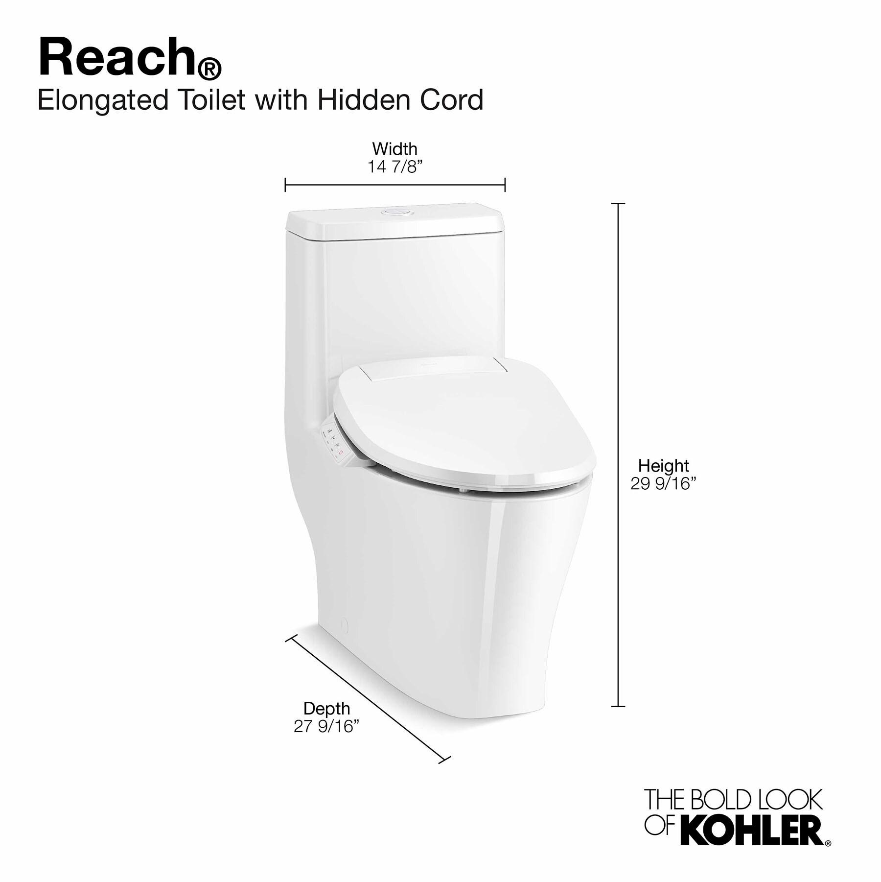 Reach™ 1.28 GPF Water Efficient Elongated One-Piece toilet