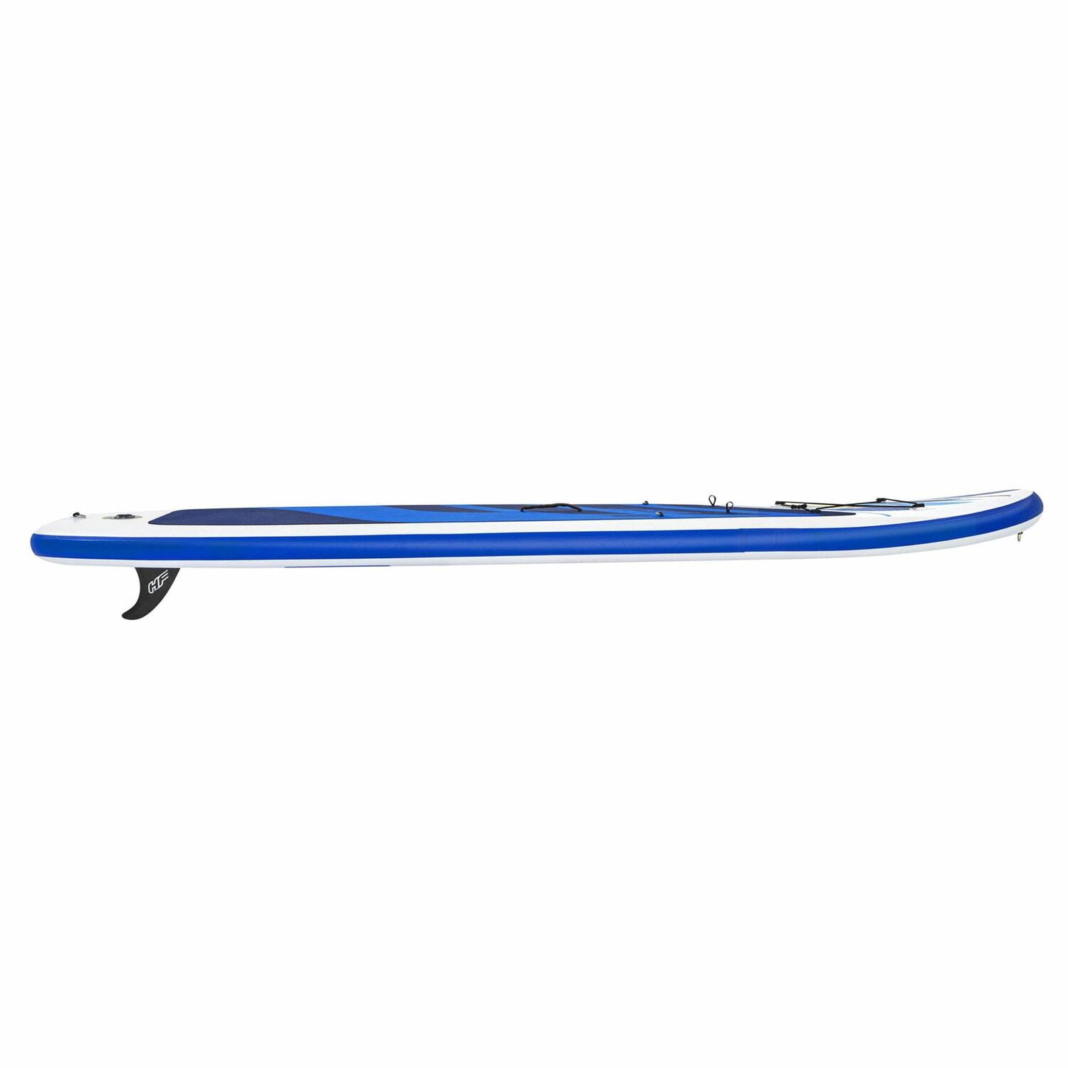 Bestway Hydro-Force Oceana Inflatable 10 Foot Stand Up Paddle Board and Kayak Water Sports Set with Paddle, Hand Pump, Coiled Leash, and Storage, Blue