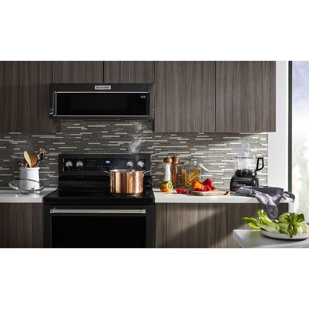 KitchenAid 30" Black Stainless Electric Convection Range with Sabbath Mode