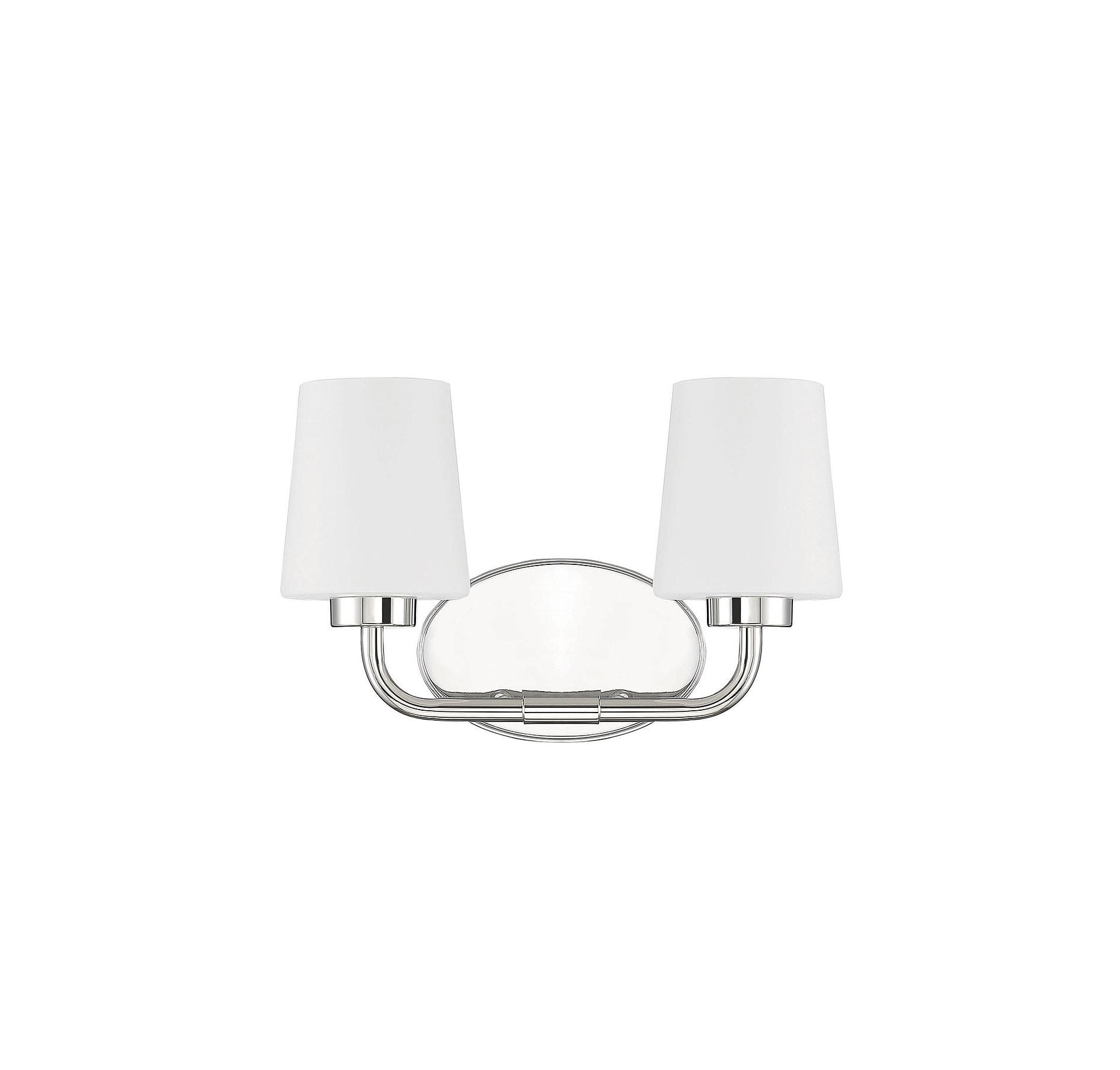 Savoy House Capra 2 - Light Vanity in  Polished Nickel
