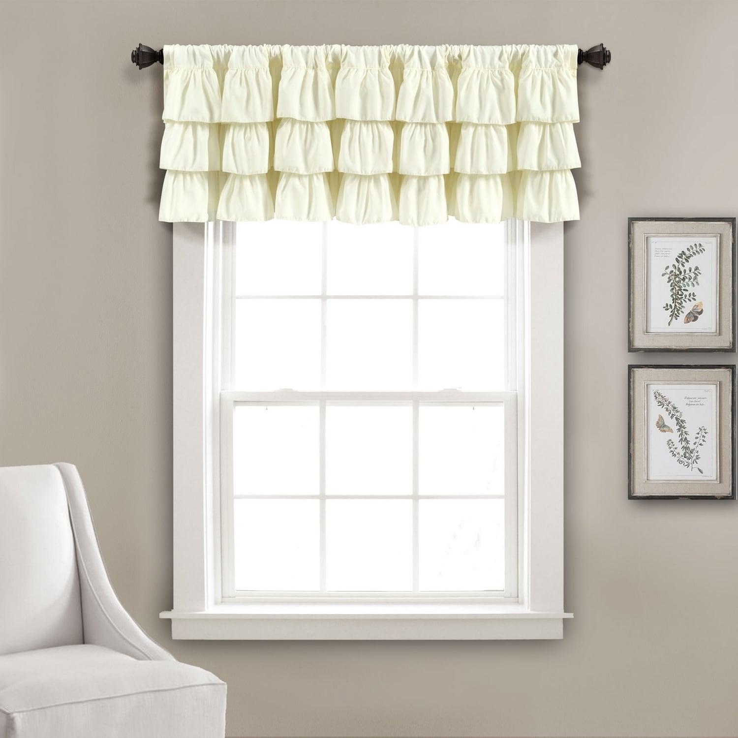 Lush Decor Belle Ruffled 84'' W Window Valance