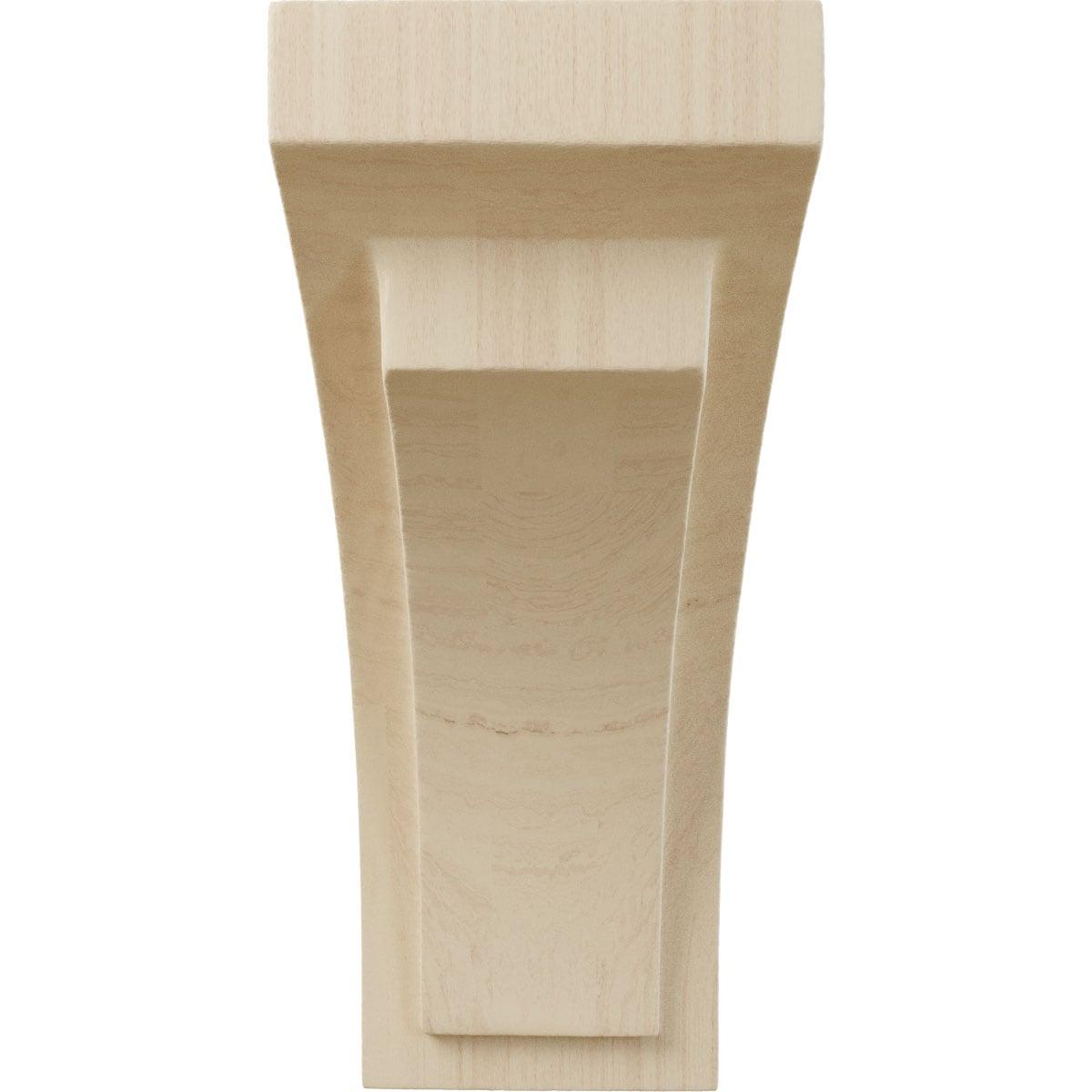 Mini Felix Natural Rubberwood Corbel 2.5" x 3.75" x 6"