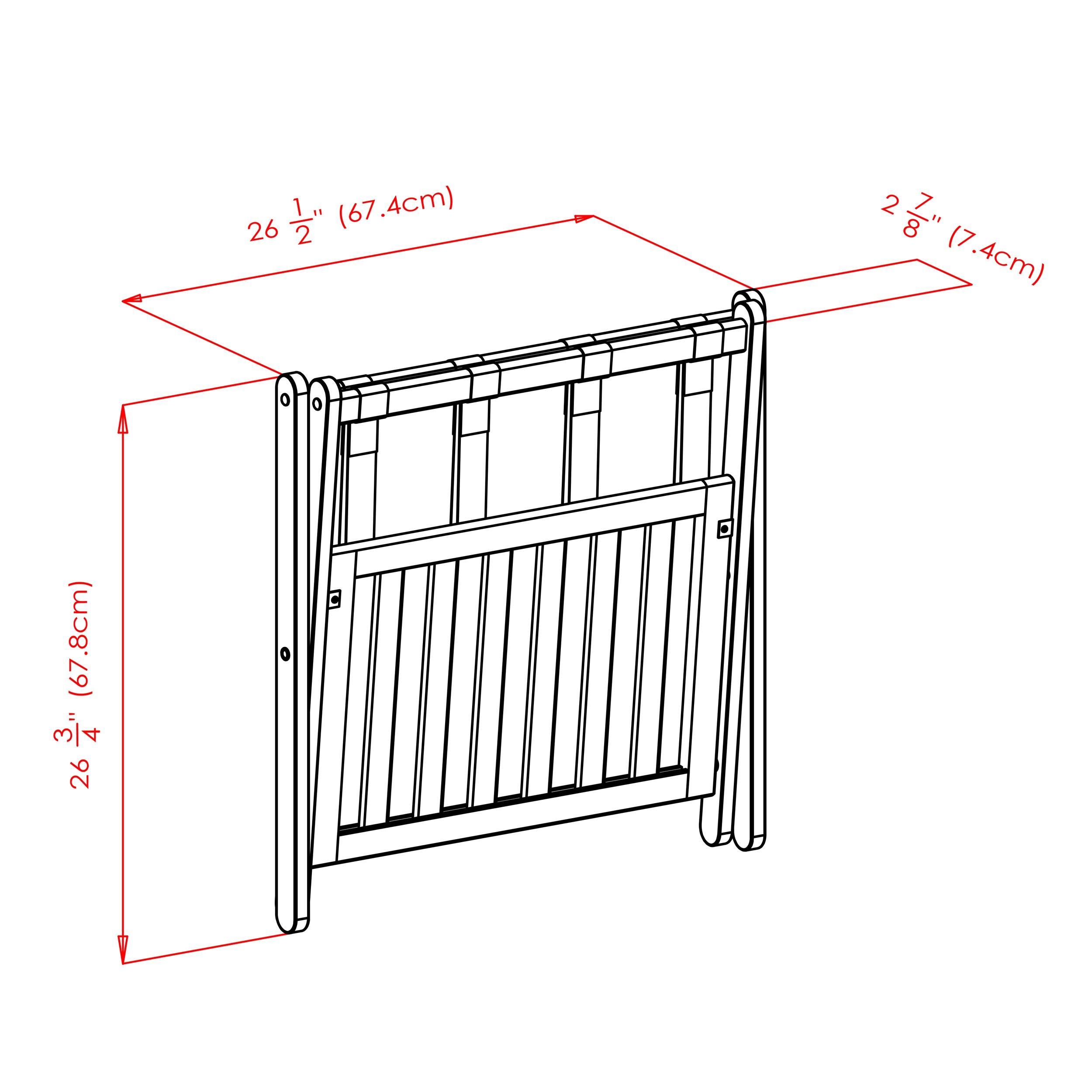 Folding Wood Luggage Rack