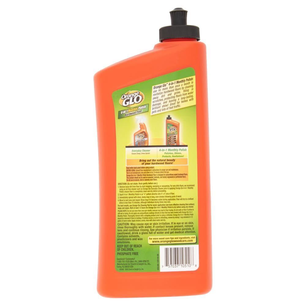 Orange Glo 4-in-1 Monthly Hardwood Floor Polish Orange Scent - 24 fl oz