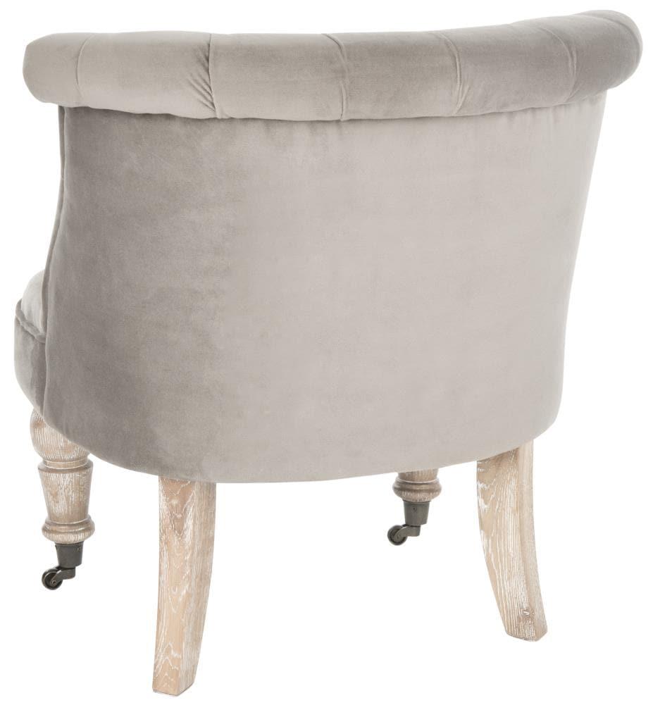 Carlin Tuffted Chair - MCR4711 - Mushroom - Safavieh