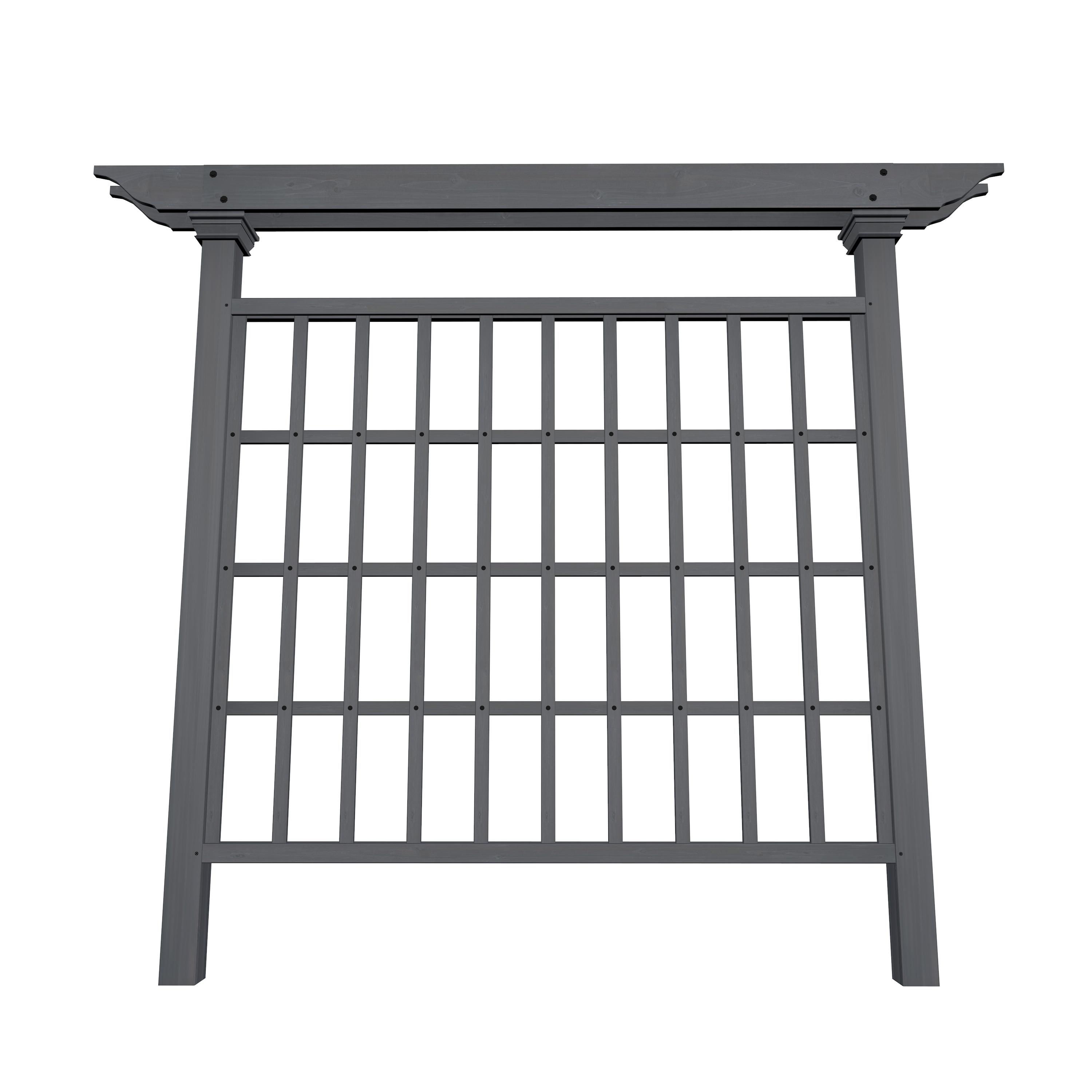 90'' H x 79.5'' W Wood Lattice Panel Trellis