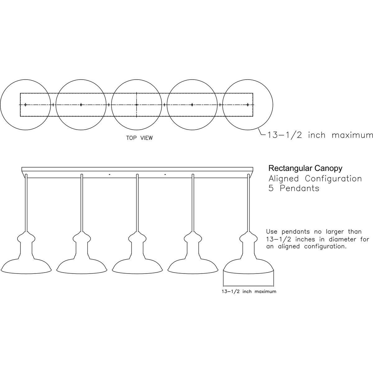 5-Light Canopy Accessory Ceiling Medallion