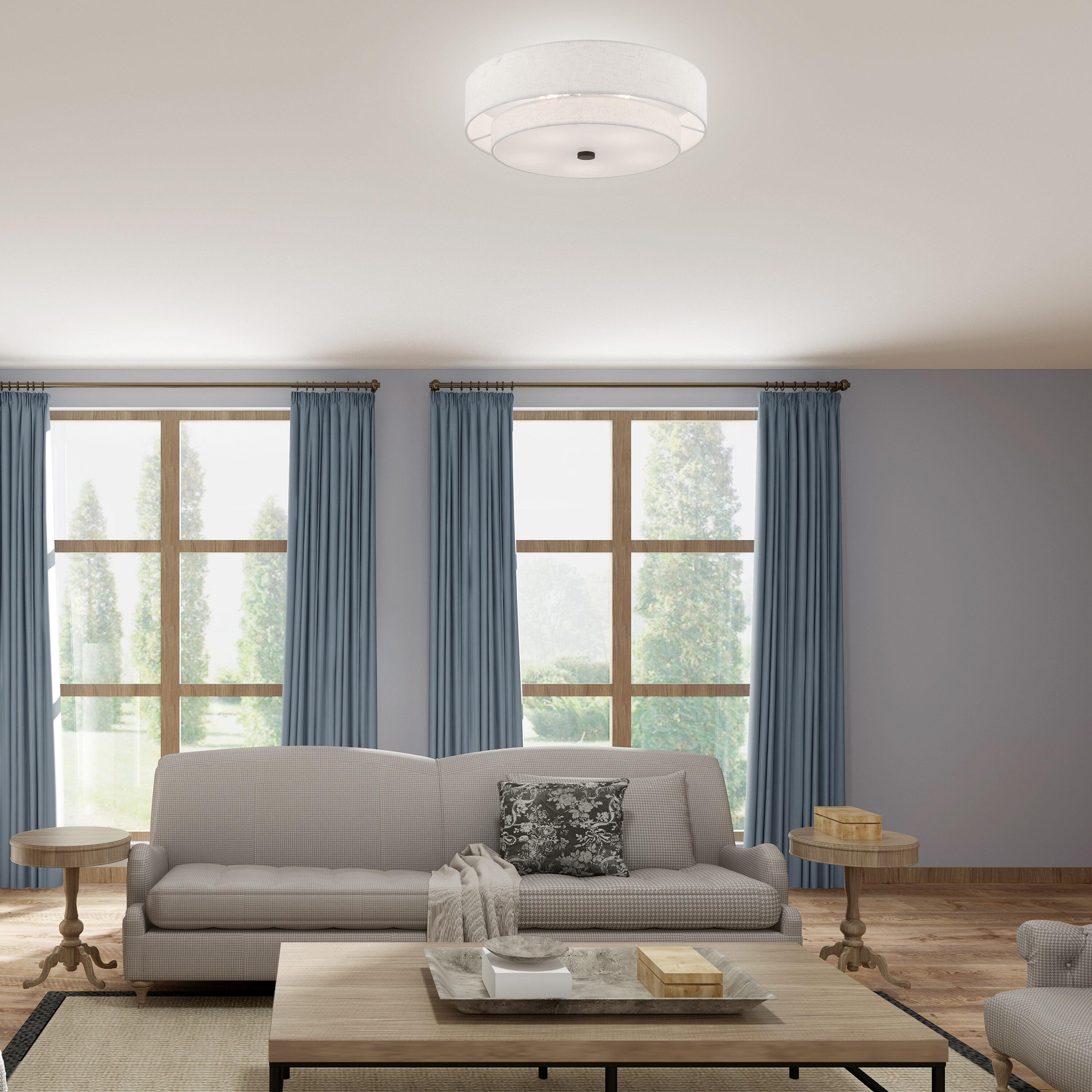 Livex Lighting Meridian 5 - Light Semi-Flush Mount in  English Bronze