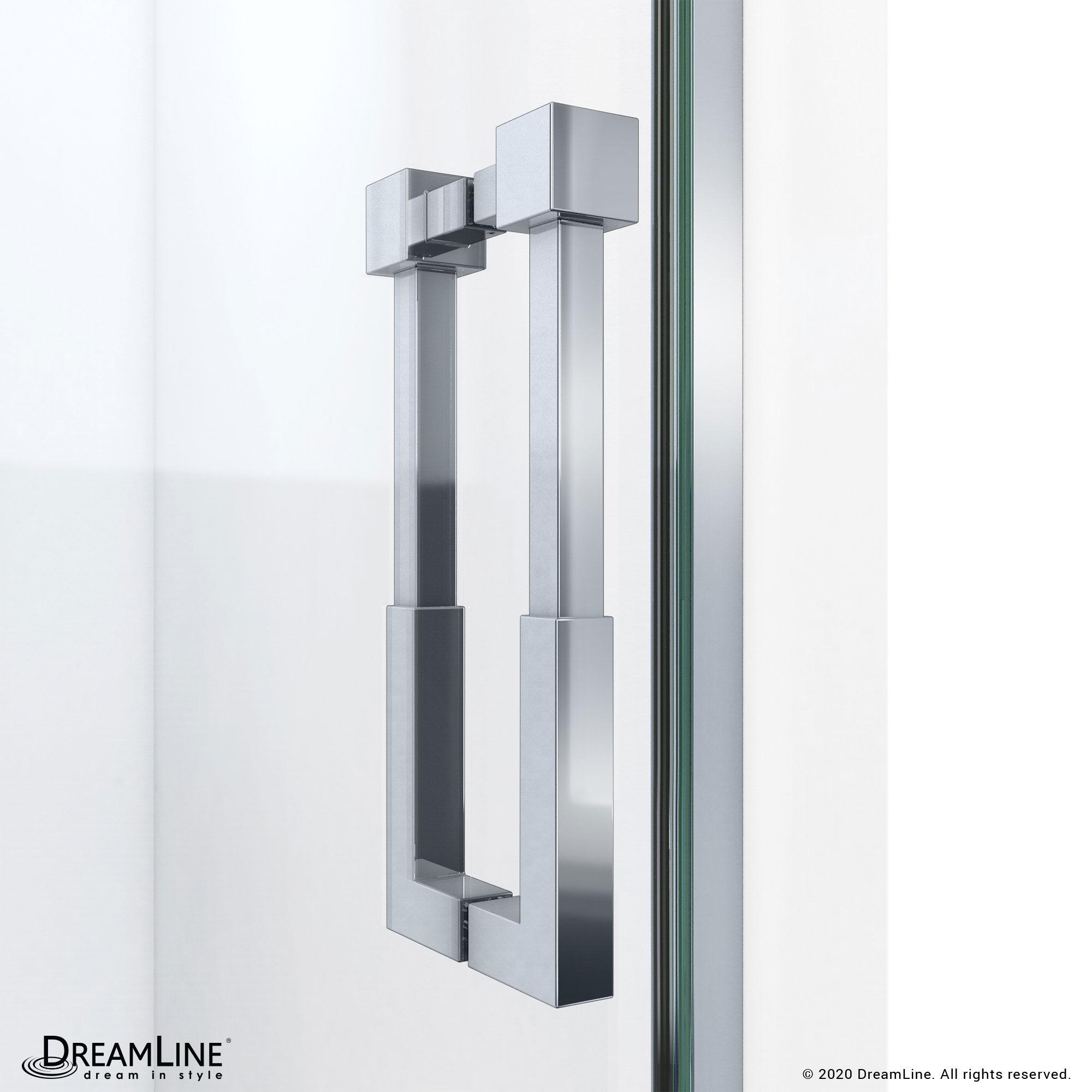 DreamLine Ascend 40-41 in. W x 72 in. H Frameless Pivot Shower Door