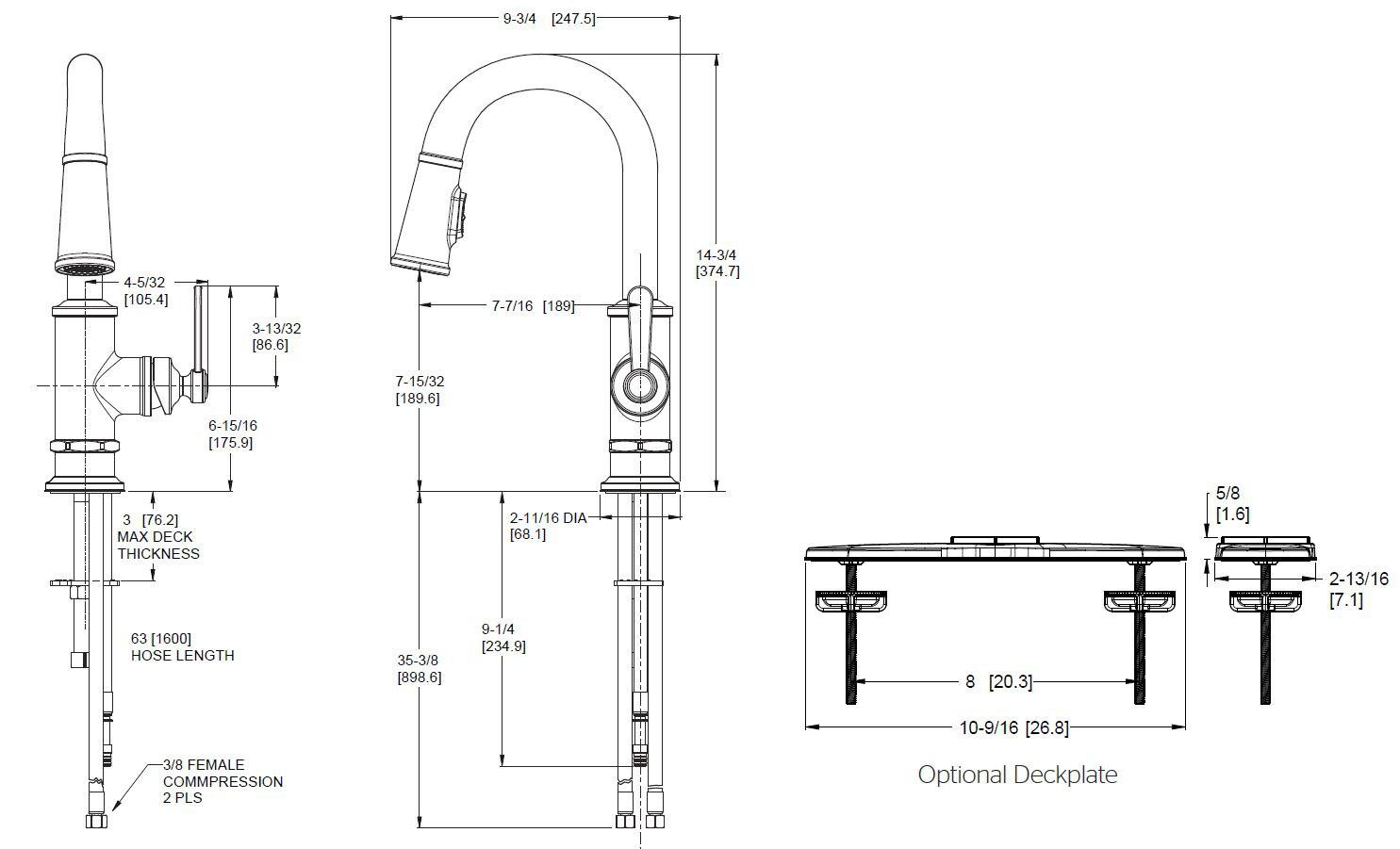 Pull Down Bar Faucet