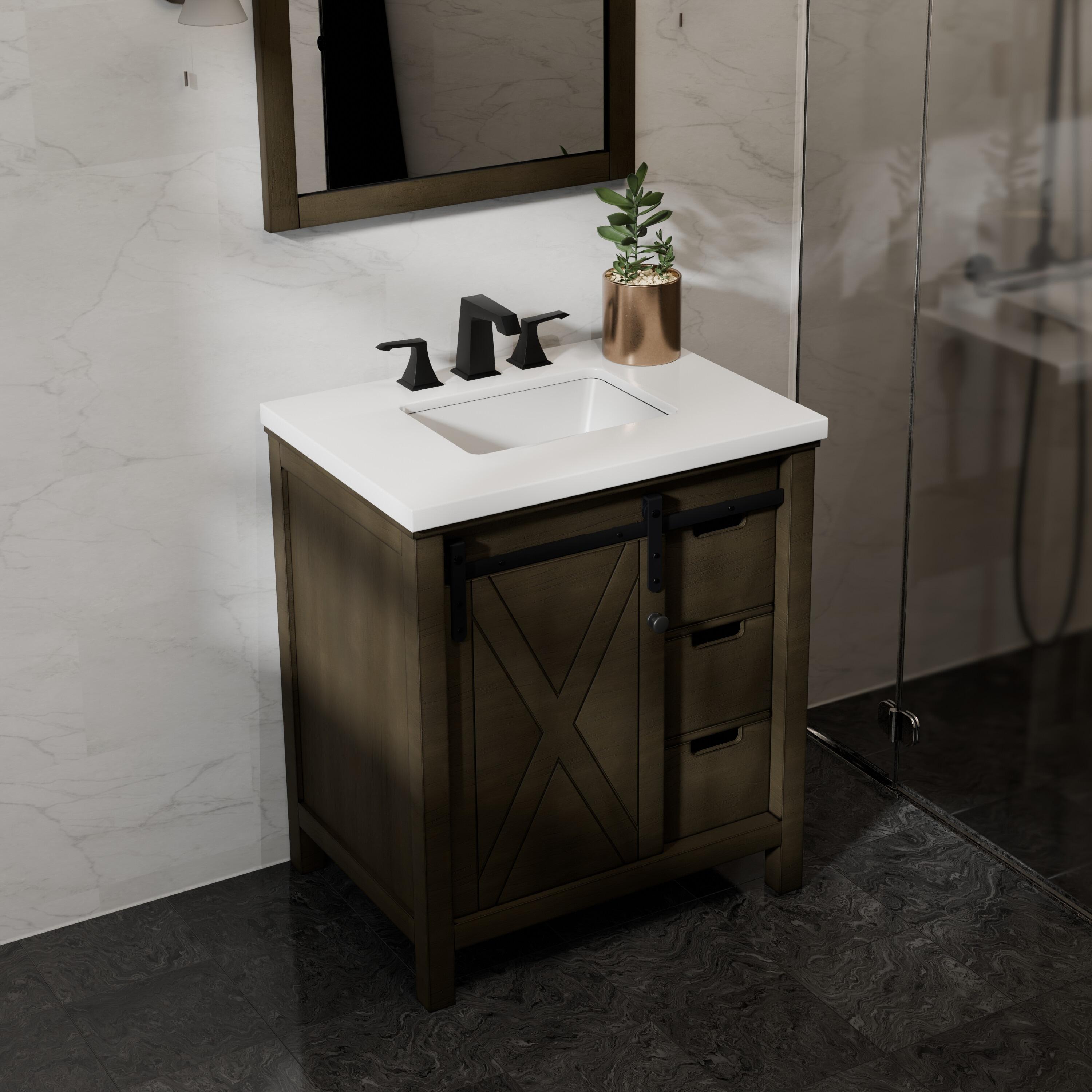 Lexora Marsyas 30 in W x 22 in D Single Bath Vanity
