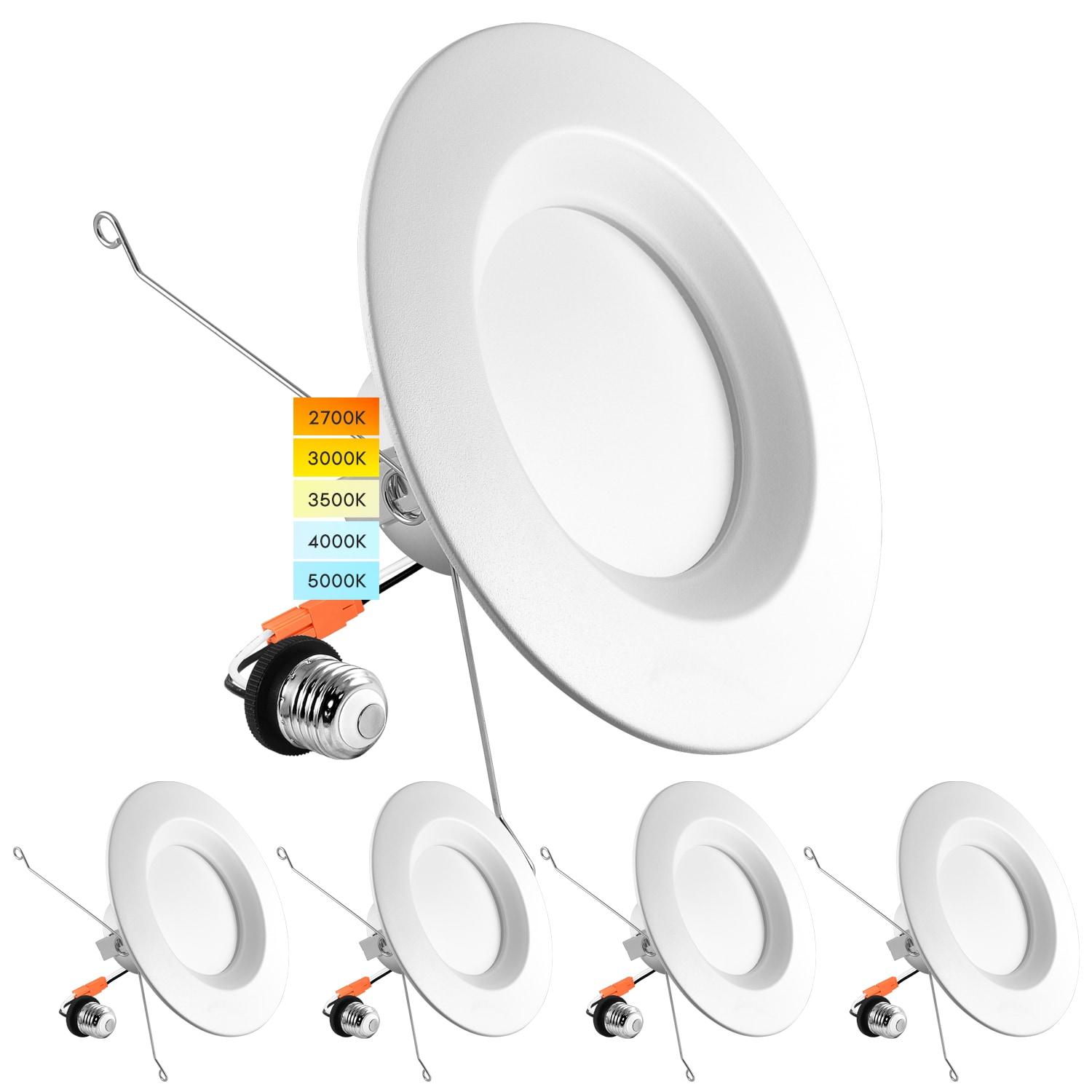 5"/6" Selectable CCT IC LED Retrofit Recessed Lighting Kit