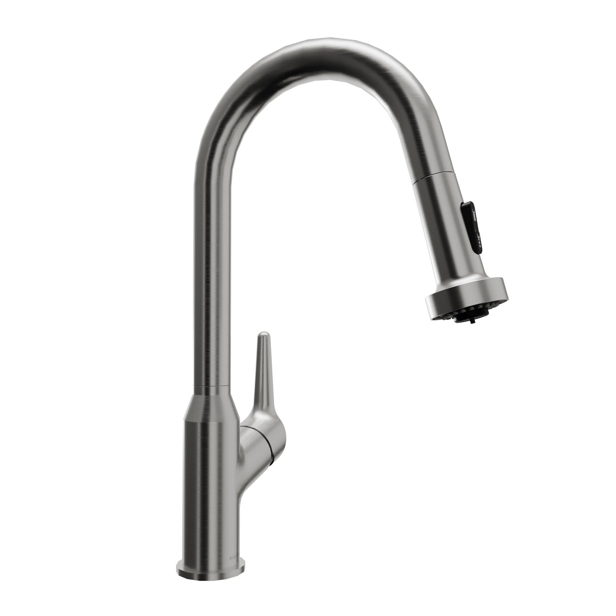 Karran Karran Scottsdale Single Handle Pull Down Sprayer Kitchen Faucet KKF250SS