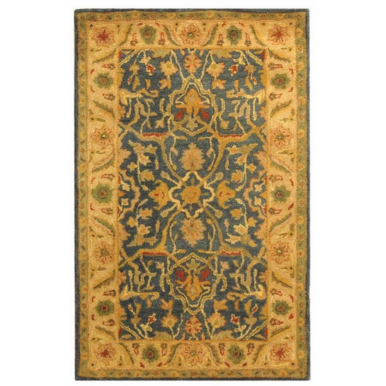 Antiquity AT14 Hand Tufted Indoor Accent Rug - Blue - 3'x5' - Safavieh